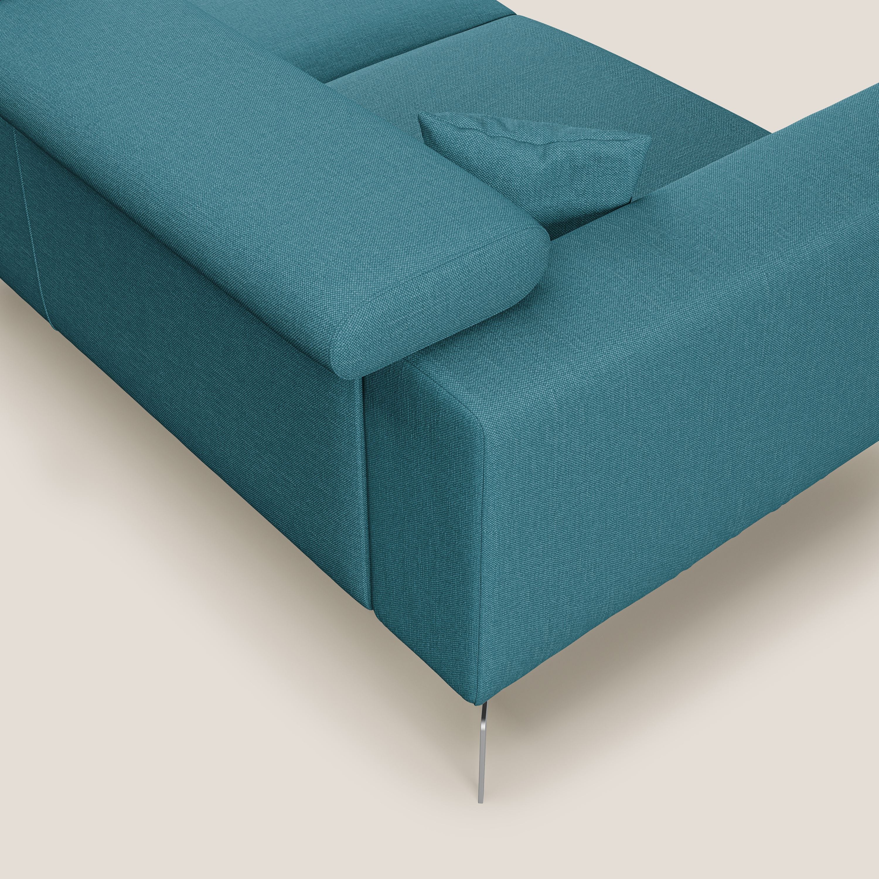Blade Canapé d'angle avec têtières  inclinables en tissu imperméable T13 bleu ciel - Image 6
