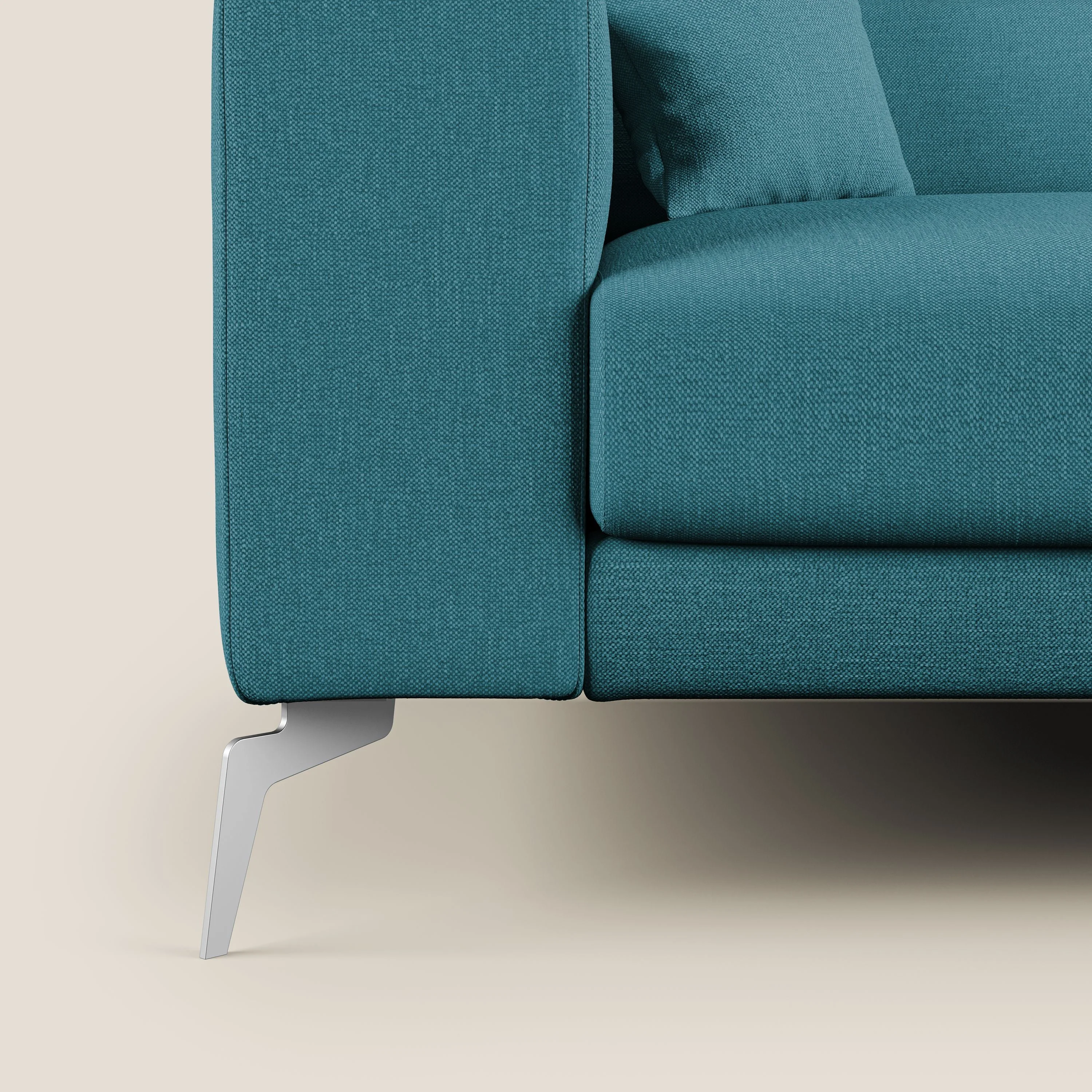 Blade Canapé d'angle avec têtières  inclinables en tissu imperméable T13 bleu ciel - Image 8