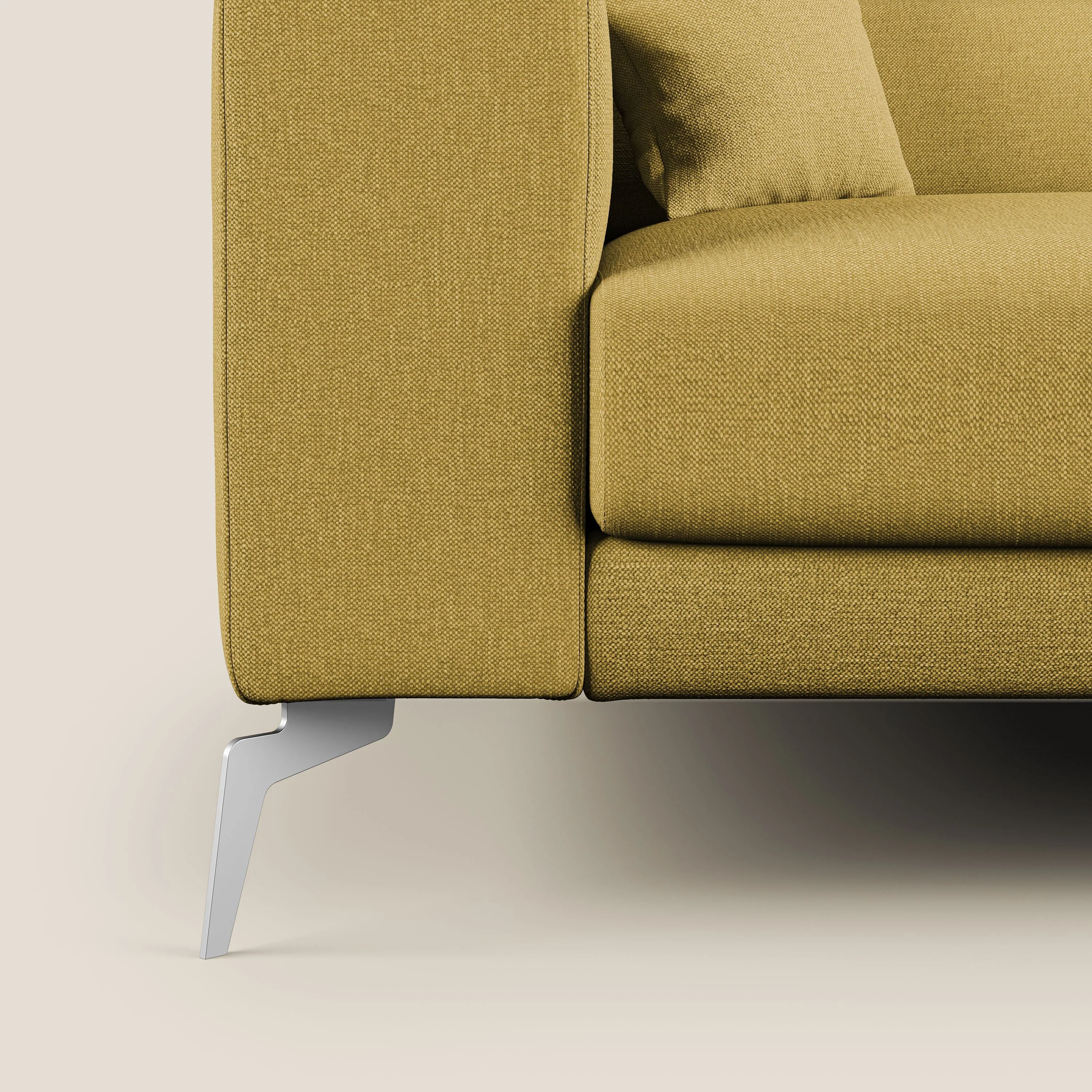 Blade Canapé d'angle avec têtières  inclinables en tissu imperméable T13 jaune - Image 8