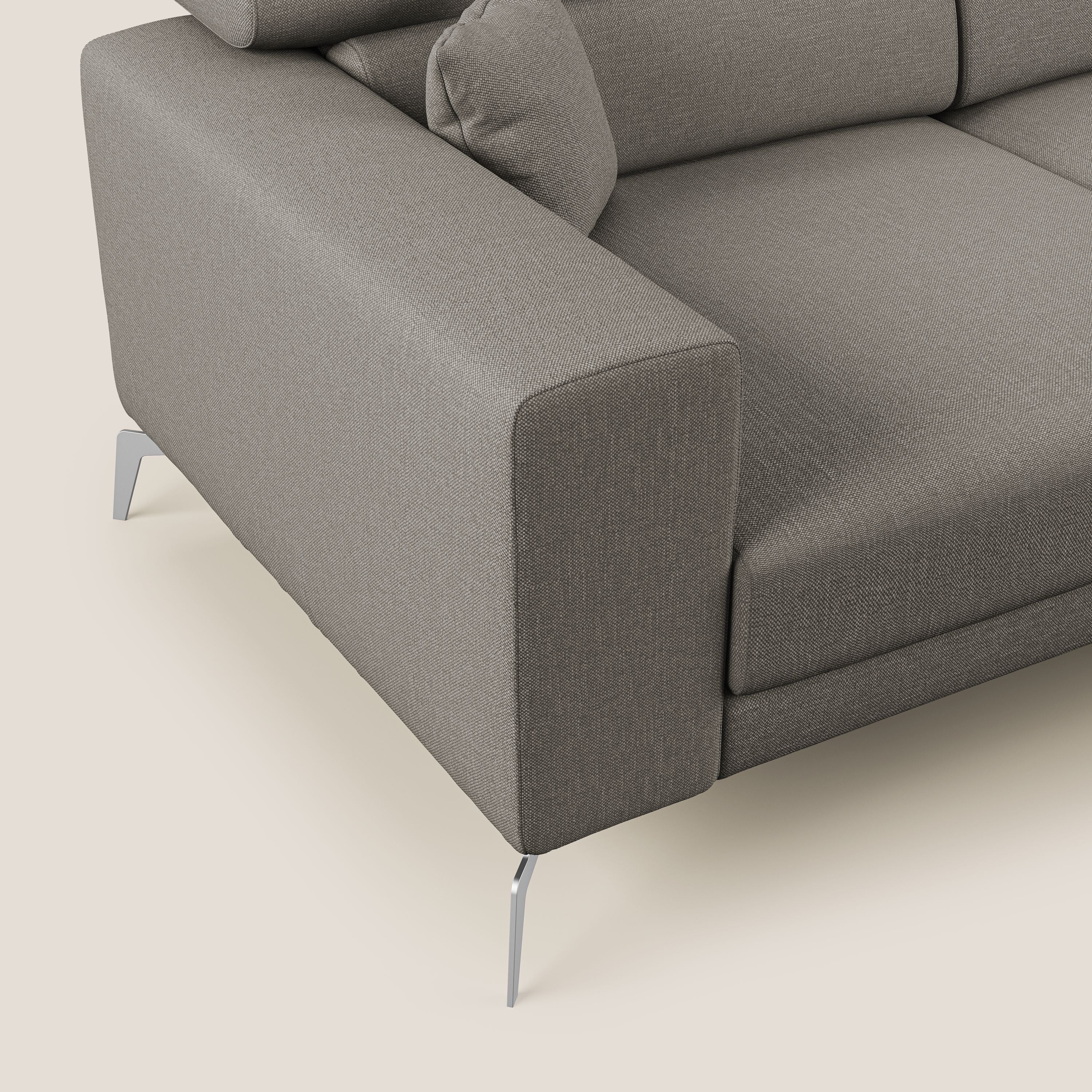 Blade Canapé d'angle avec têtières  inclinables en tissu imperméable T13 Taupe tortora - Image 5