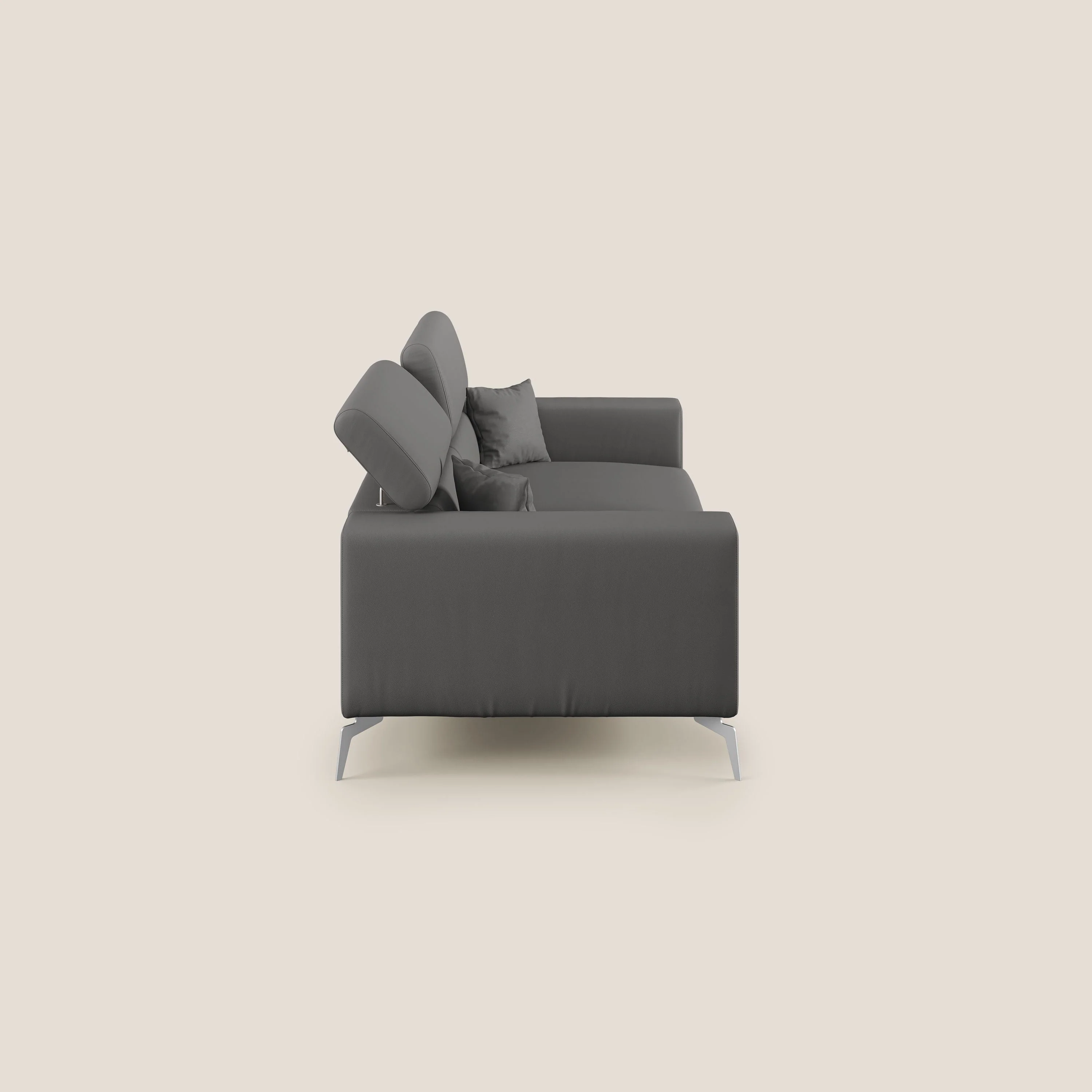 Blade Canapé moderne avec têtières inclinables en Similicuir T04 anthracite - Image 3