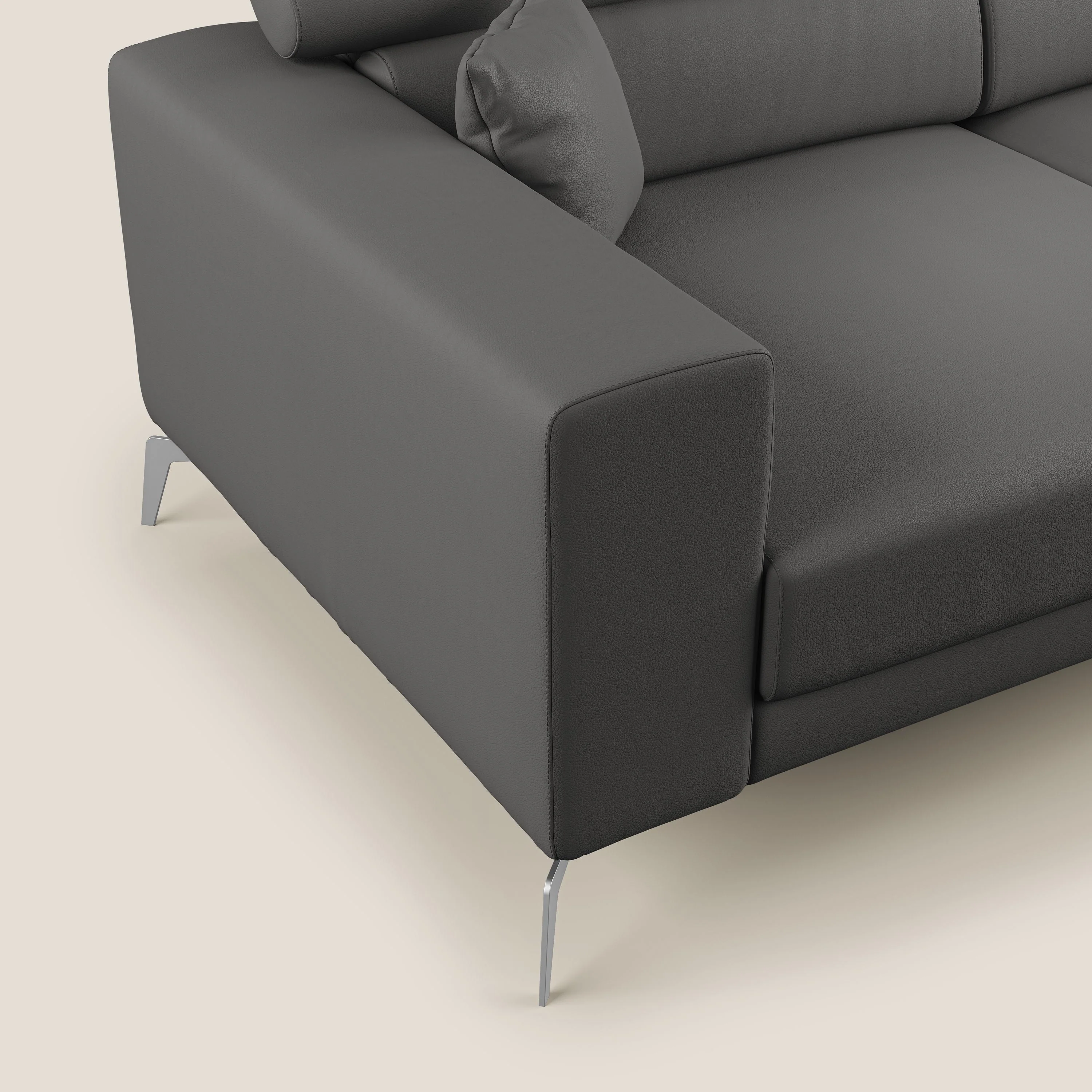 Blade Canapé moderne avec têtières inclinables en Similicuir T04 anthracite - Image 5
