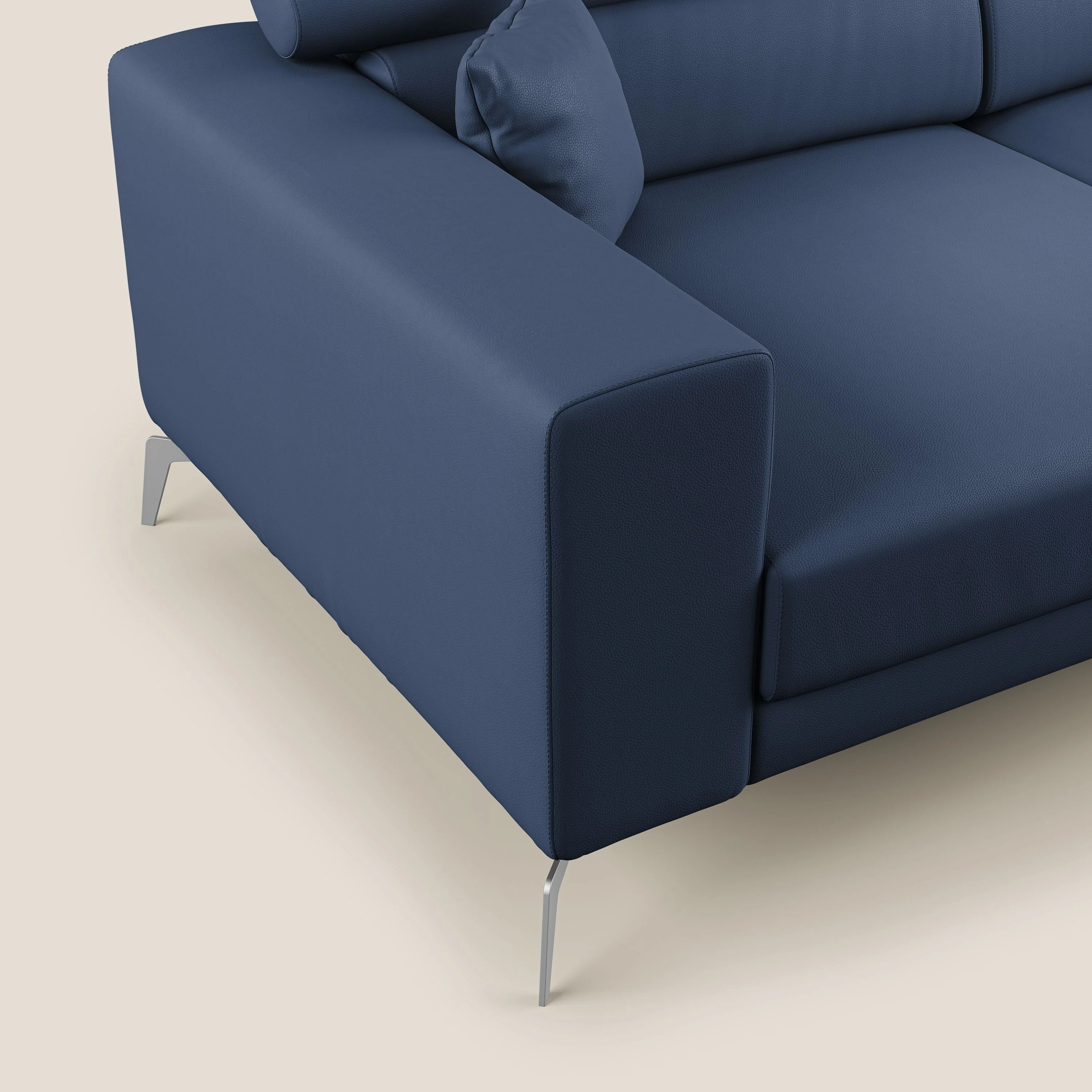 Blade Canapé moderne avec têtières inclinables en Similicuir T04 bleu - Image 5
