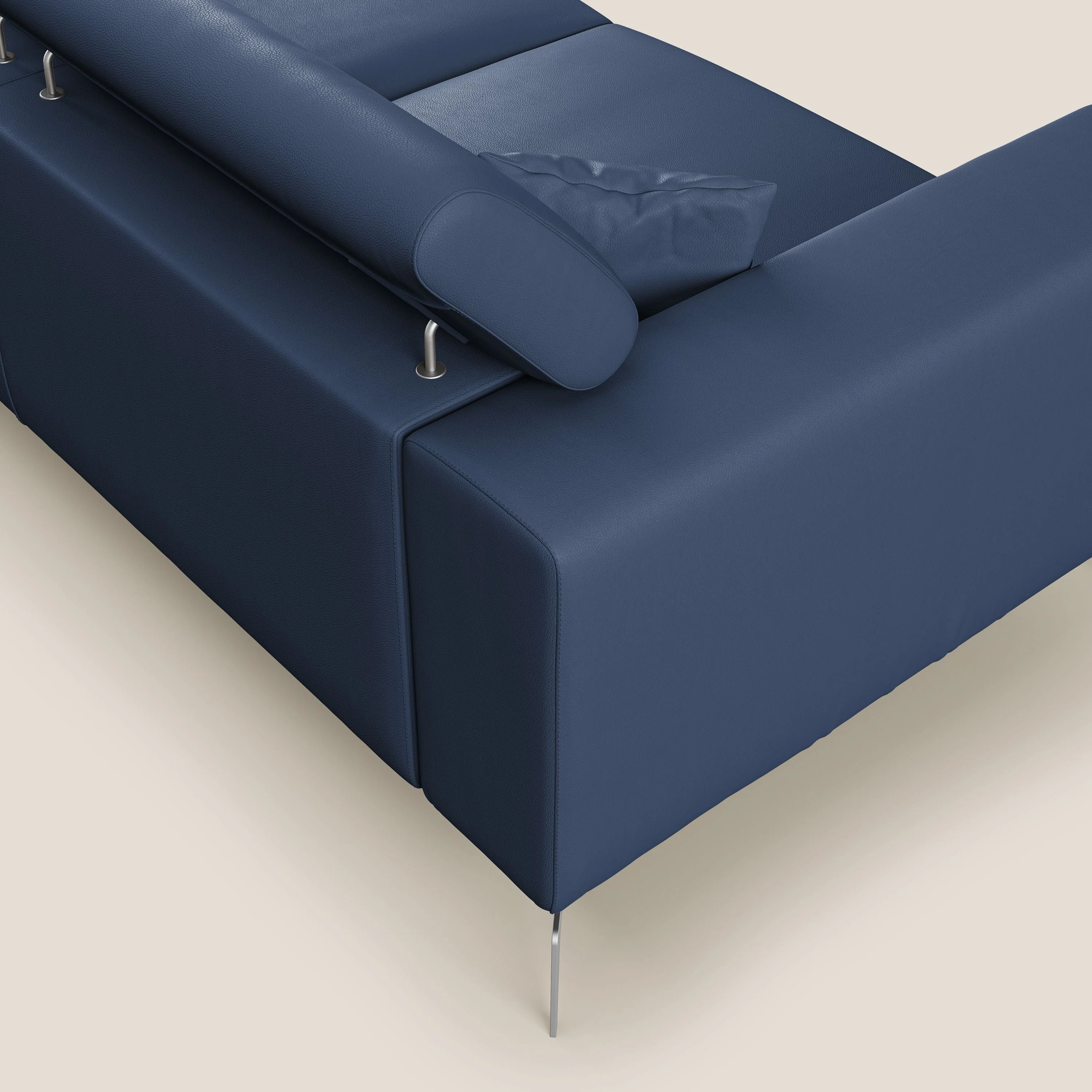 Blade Canapé moderne avec têtières inclinables en Similicuir T04 bleu - Image 6