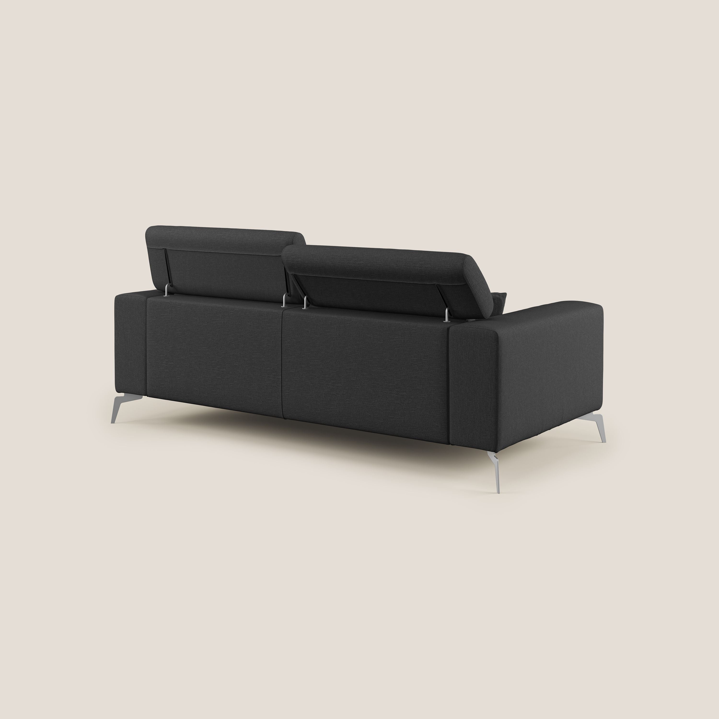 Blade canapé avec têtières inclinables en tissu imperméable mixte coton T13 anthracite - Image 4