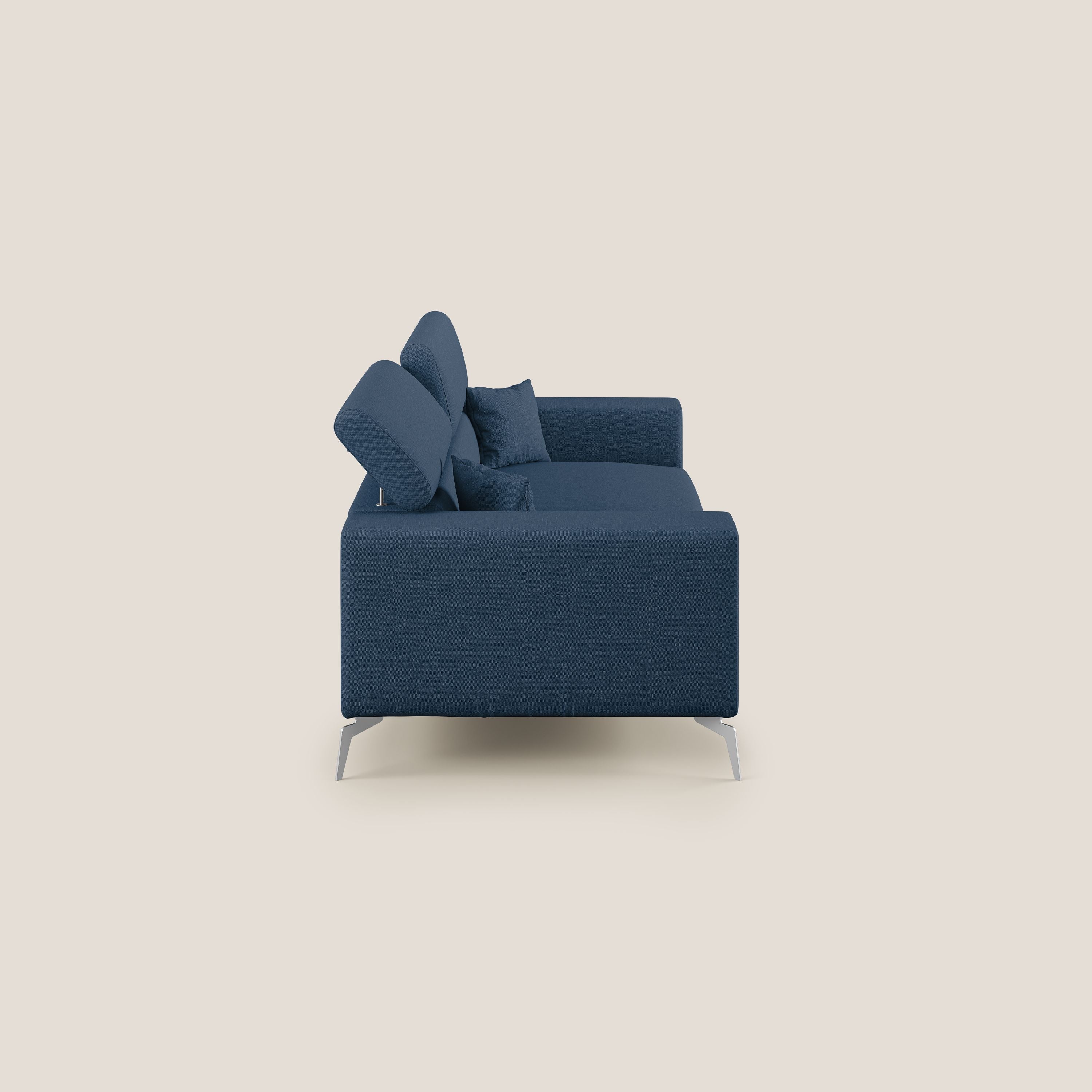 Blade canapé avec têtières inclinables en tissu imperméable mixte coton T13 bleu - Image 4