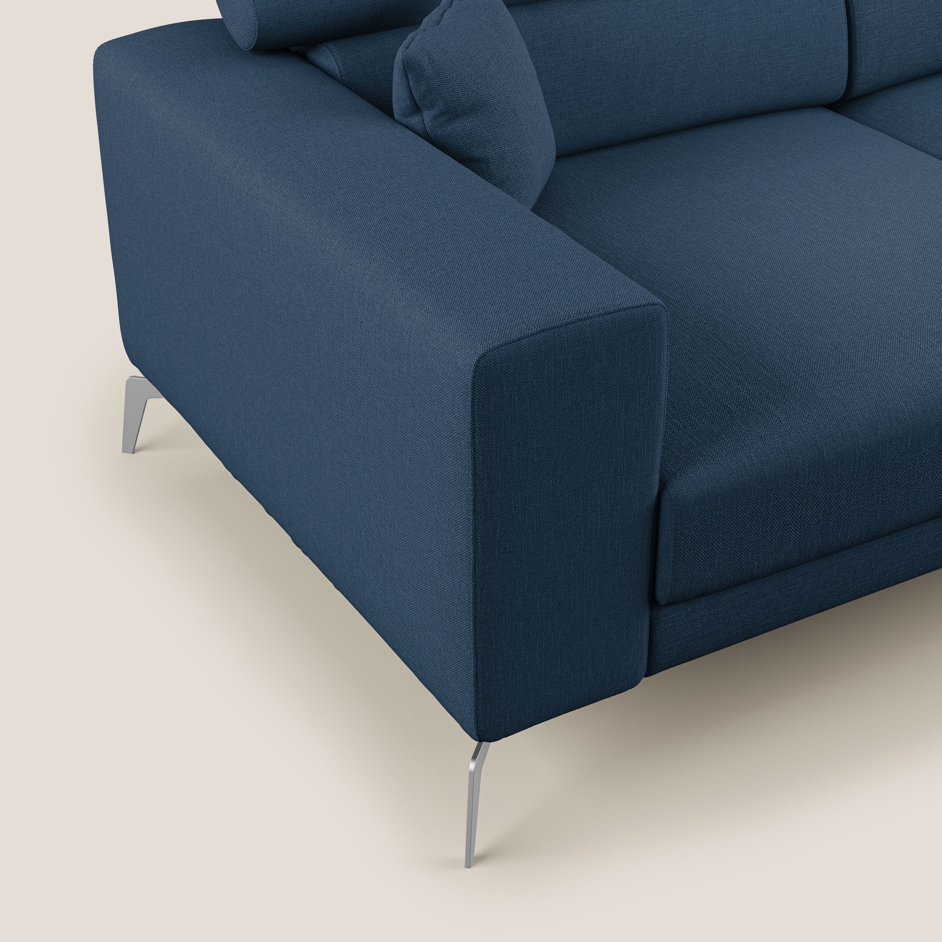 Blade canapé avec têtières inclinables en tissu imperméable mixte coton T13 bleu - Image 6