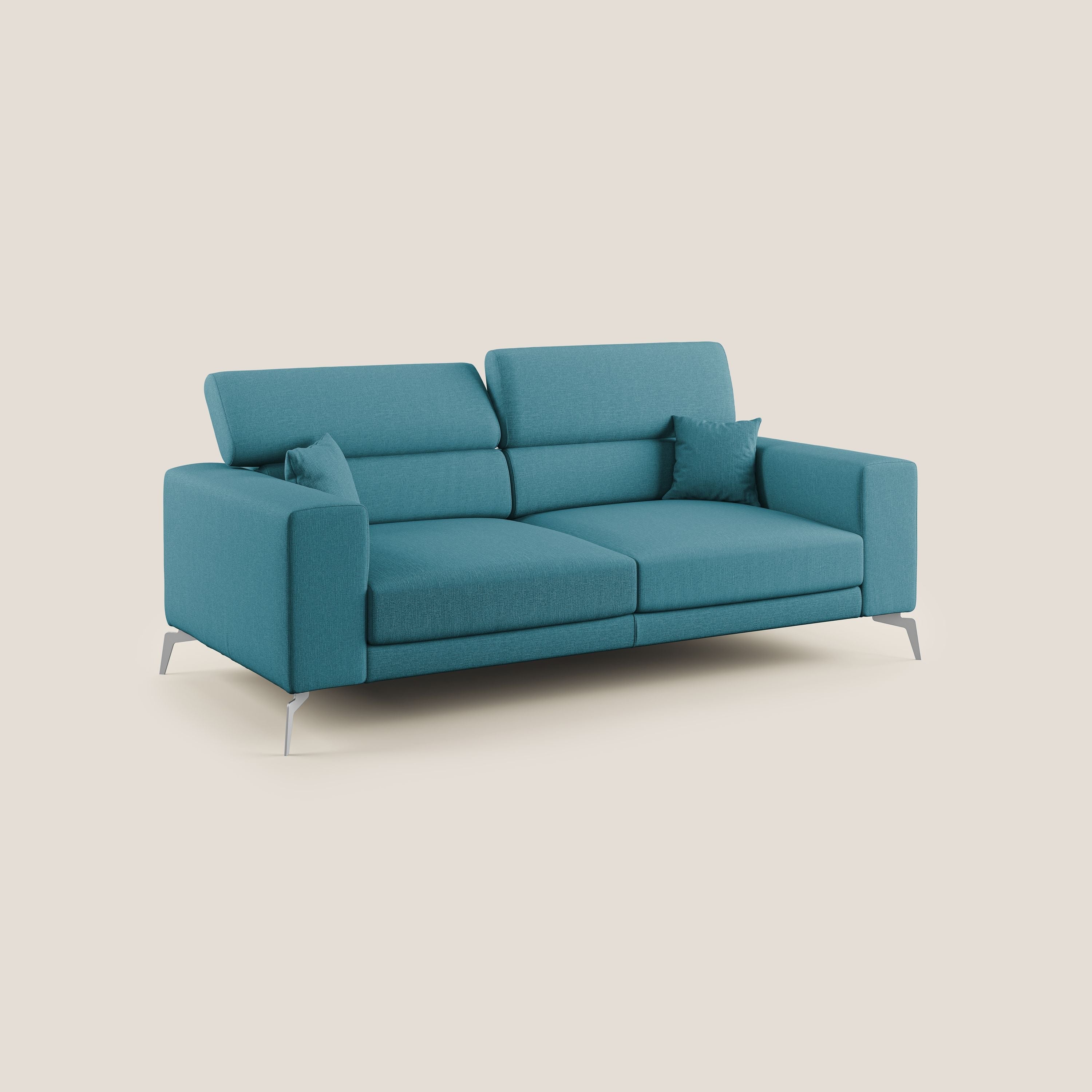 Blade canapé avec têtières inclinables en tissu imperméable mixte coton T13 bleu ciel - Image 2