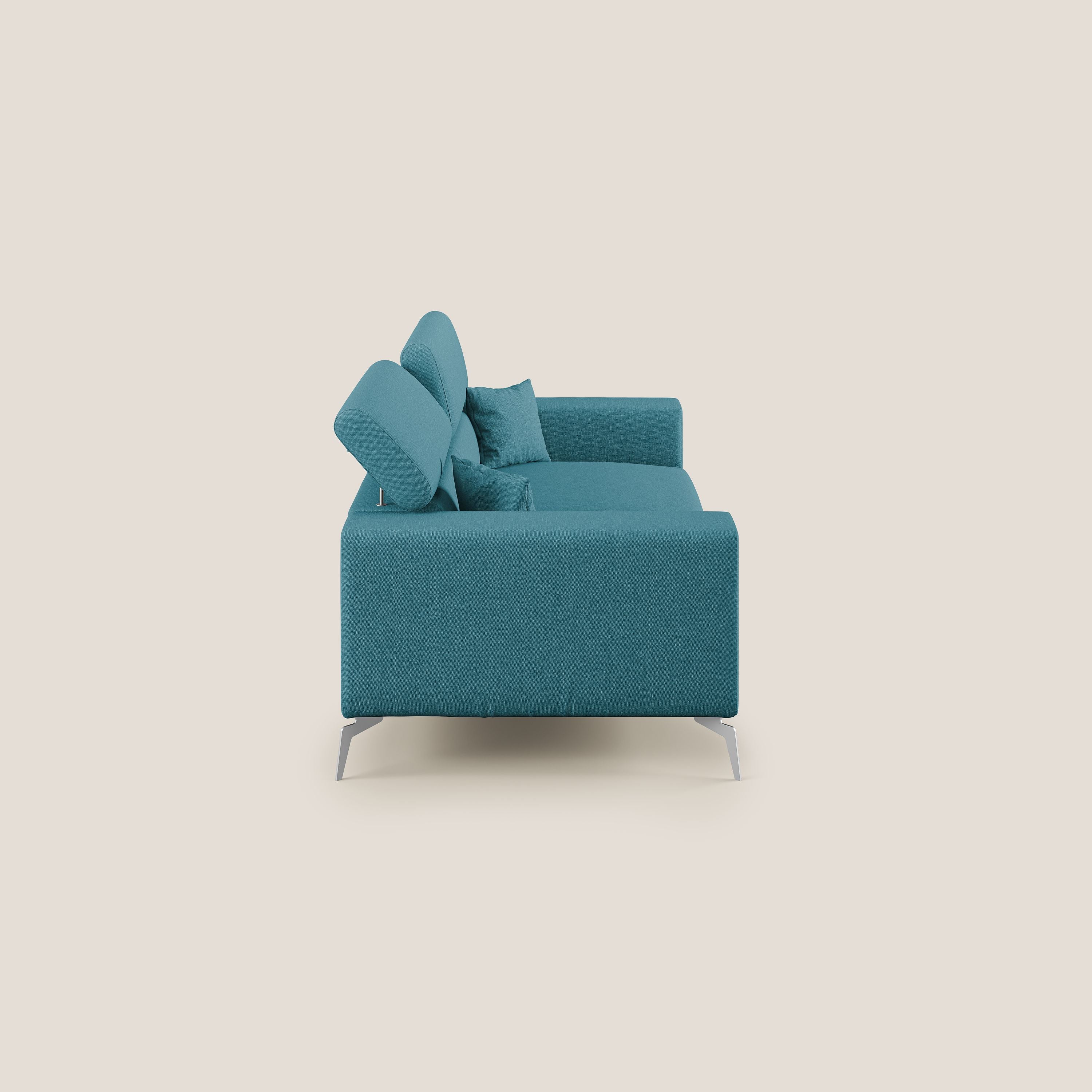 Blade canapé avec têtières inclinables en tissu imperméable mixte coton T13 bleu ciel - Image 3