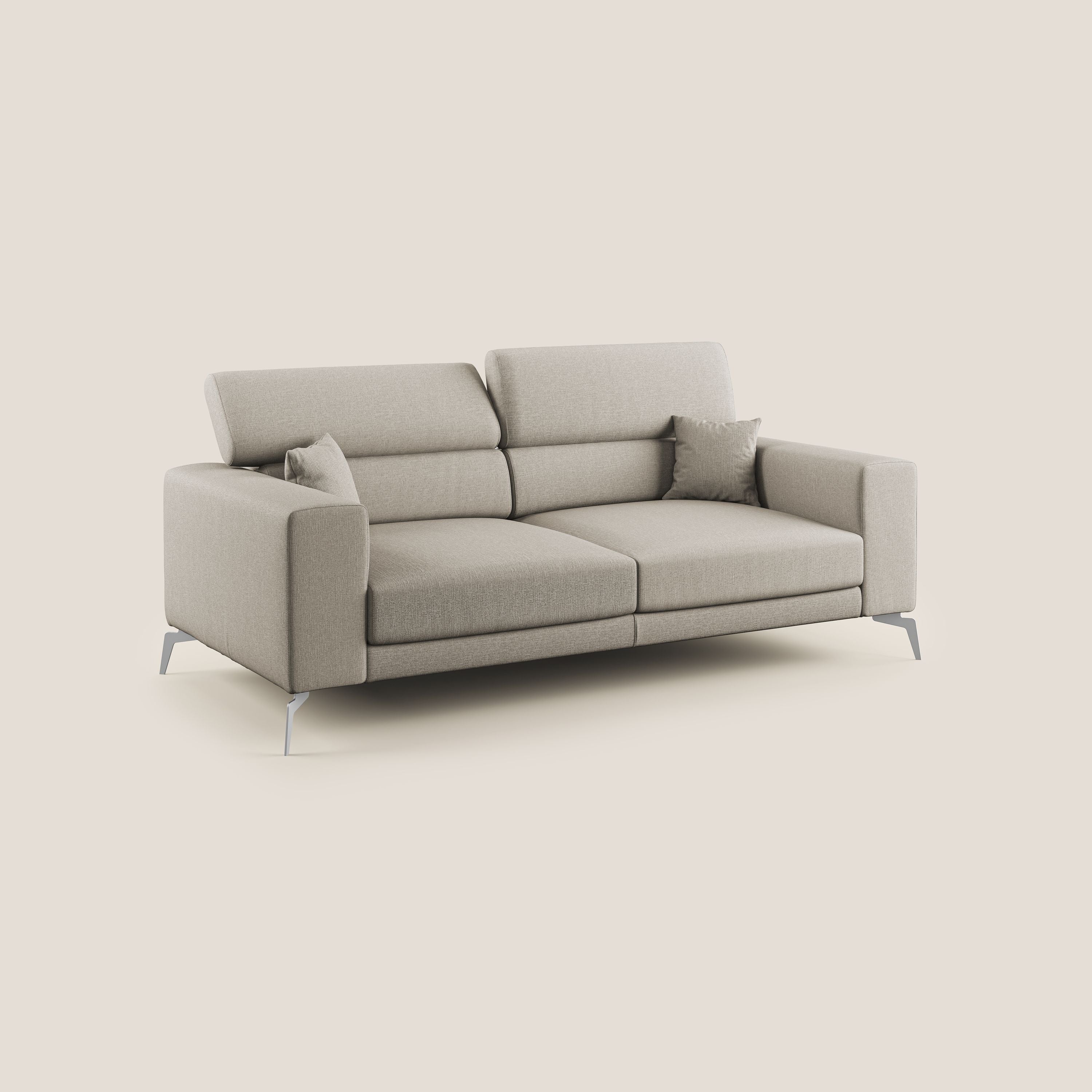 Blade canapé avec têtières inclinables en tissu imperméable mixte coton T13 crème - Image 2