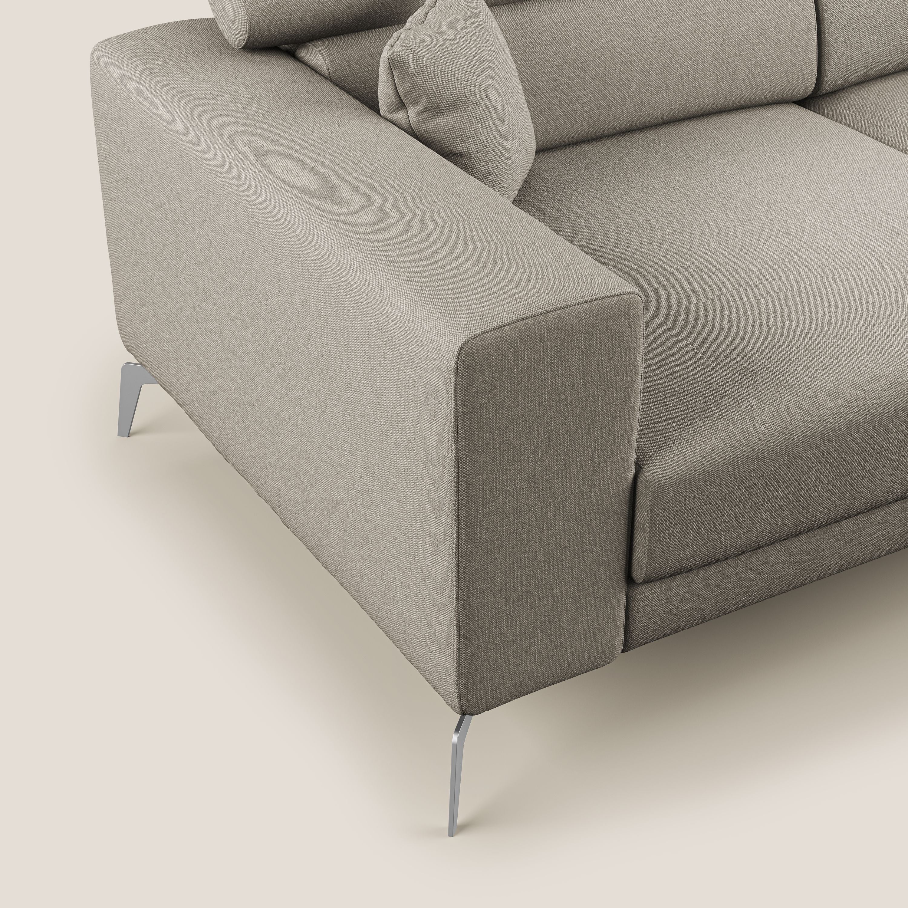 Blade canapé avec têtières inclinables en tissu imperméable mixte coton T13 crème - Image 5