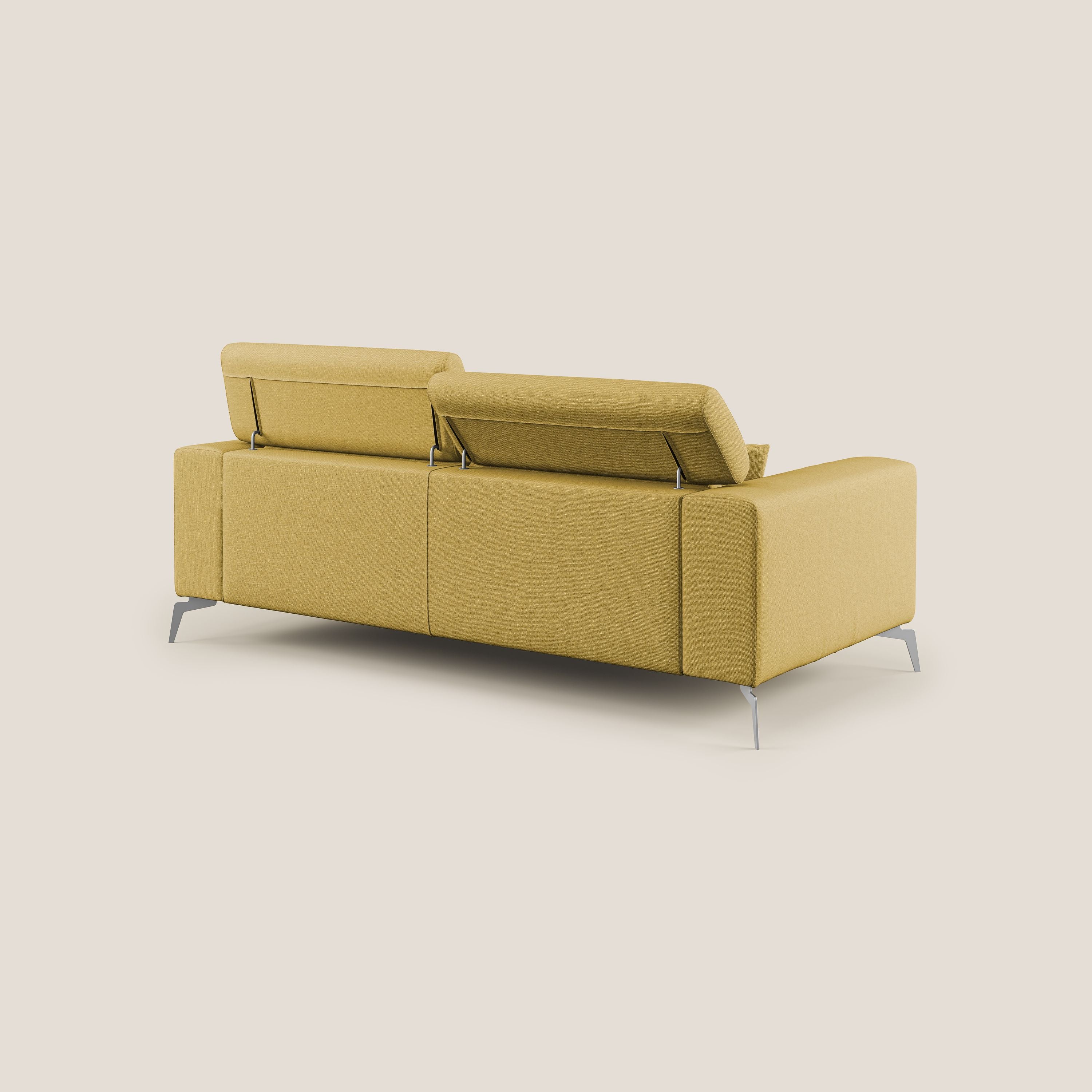 Blade canapé avec têtières inclinables en tissu imperméable mixte coton T13 jaune - Image 4