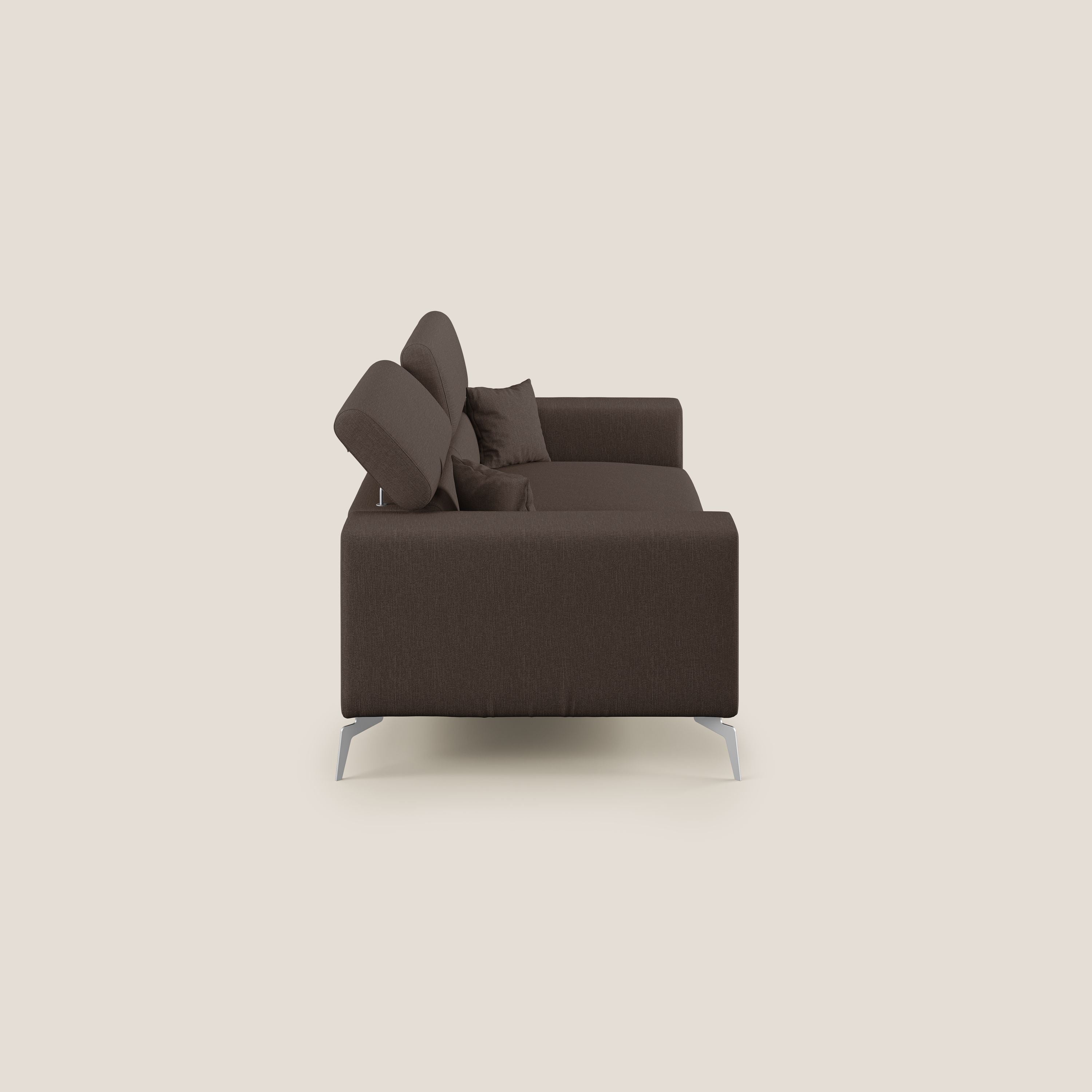 Blade canapé avec têtières inclinables en tissu imperméable mixte coton T13 marron - Image 3