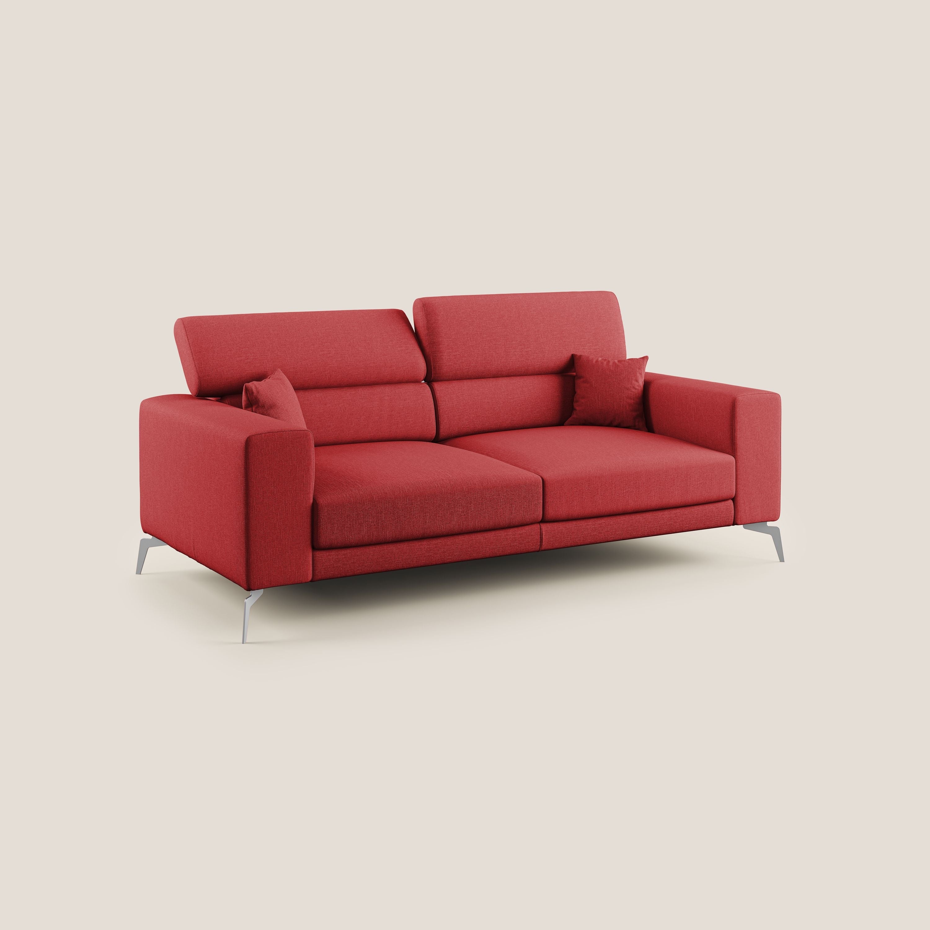 Blade canapé avec têtières inclinables en tissu imperméable mixte coton T13 rouge - Image 2