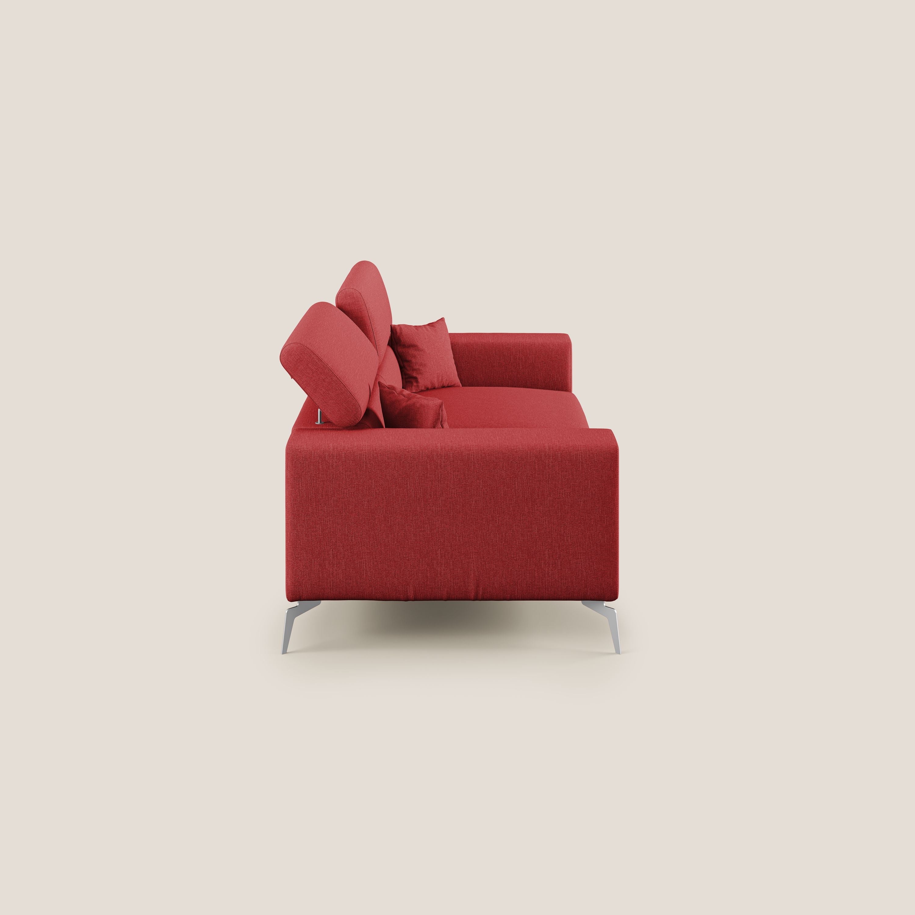 Blade canapé avec têtières inclinables en tissu imperméable mixte coton T13 rouge - Image 3