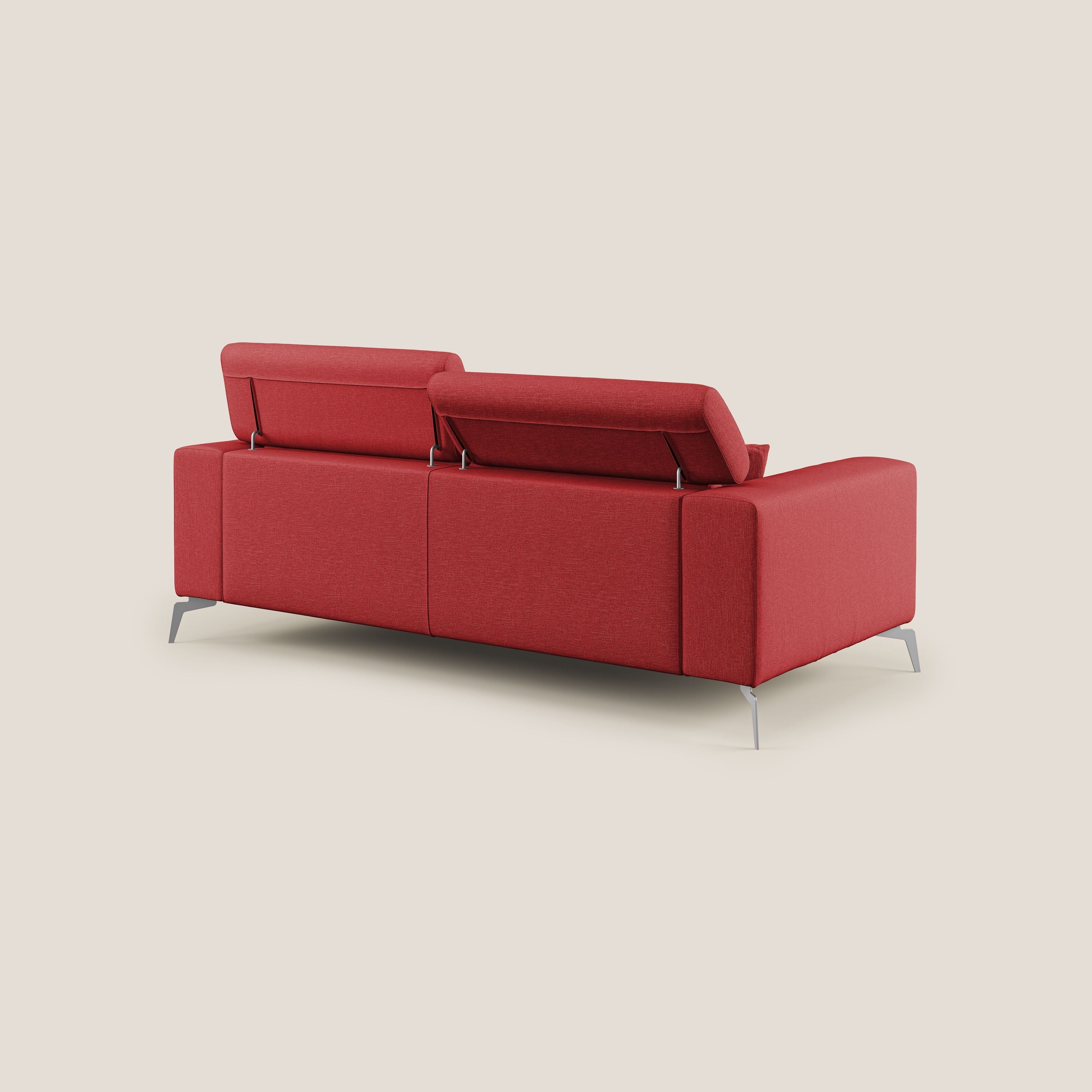 Blade canapé avec têtières inclinables en tissu imperméable mixte coton T13 rouge - Image 4