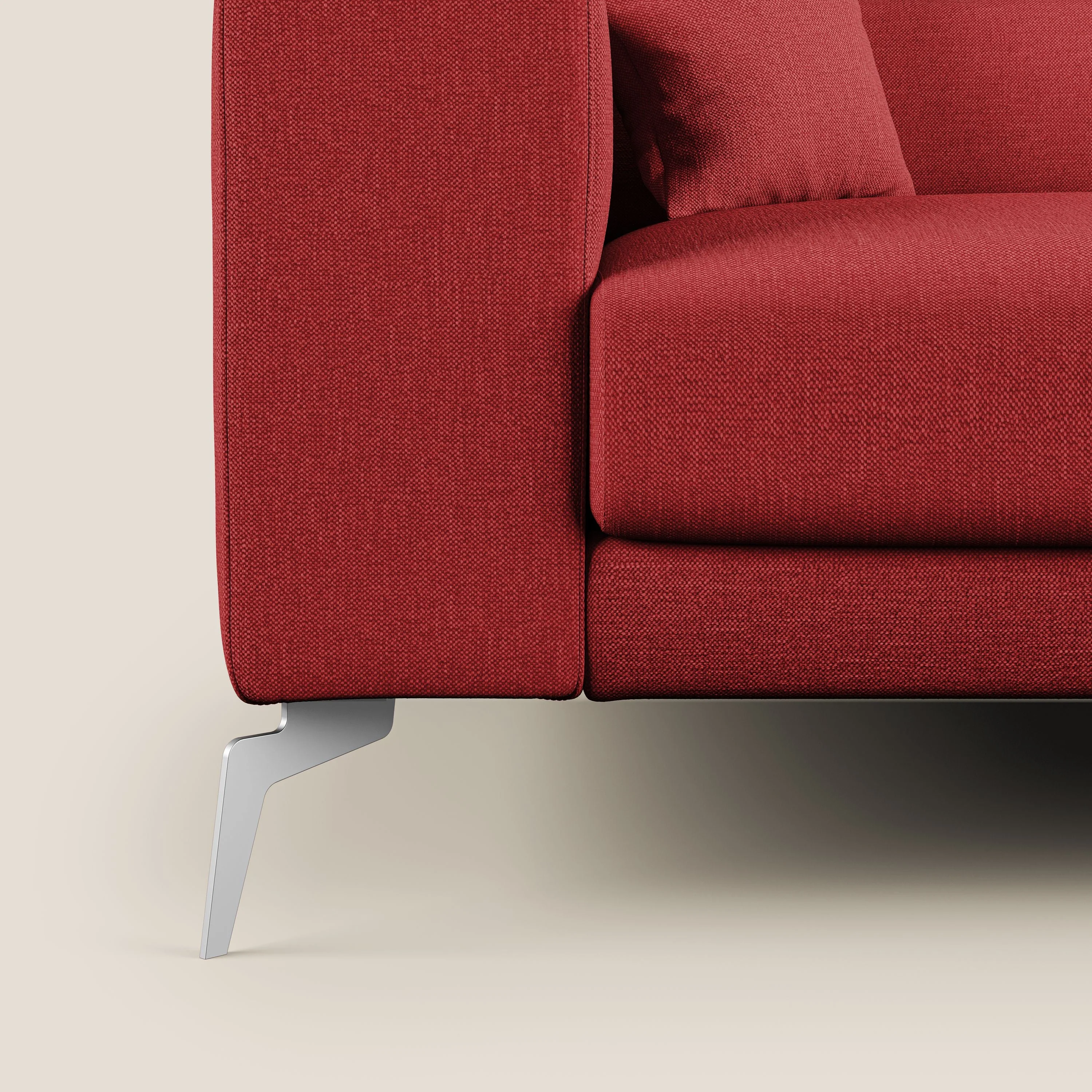 Blade canapé avec têtières inclinables en tissu imperméable mixte coton T13 rouge - Image 7