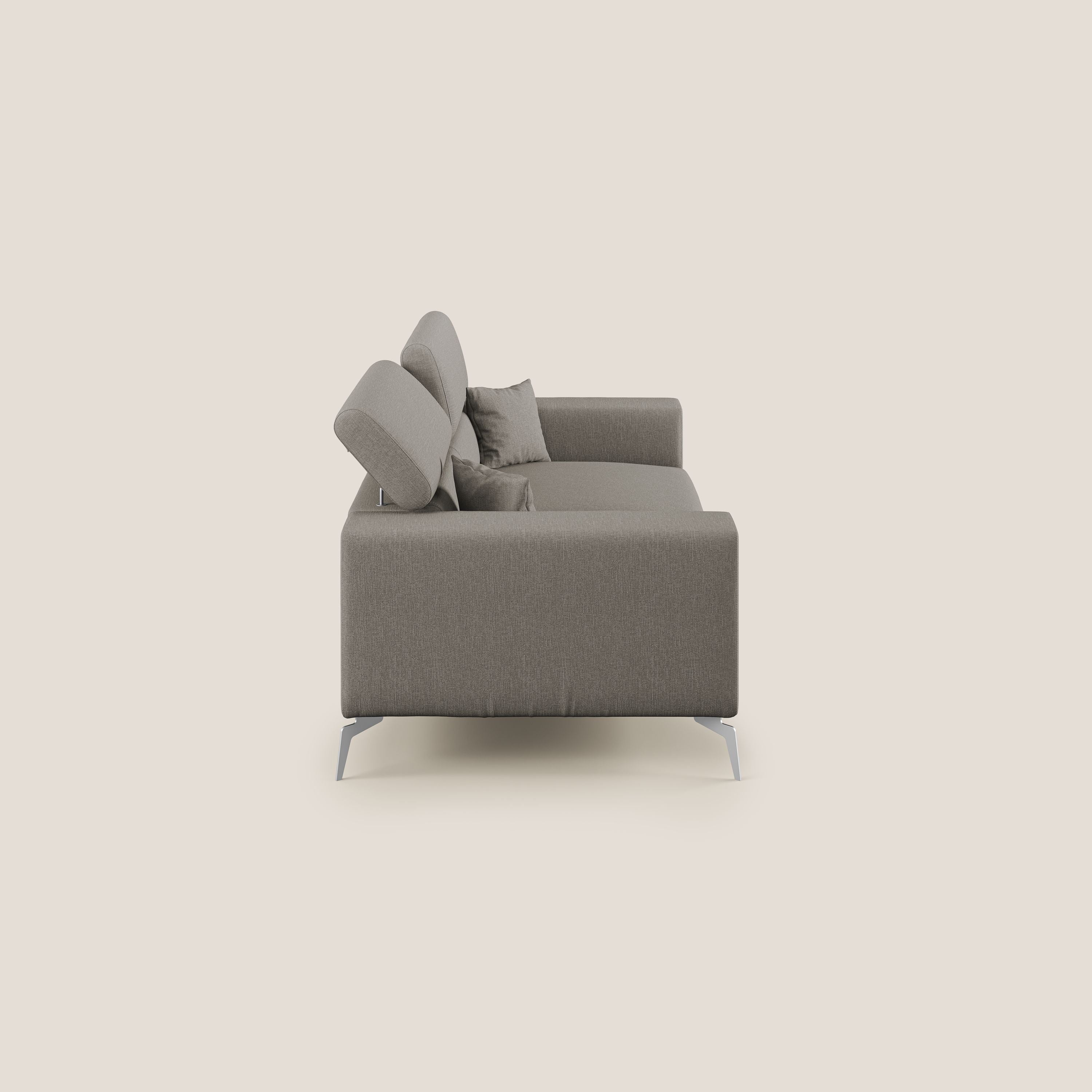 Blade canapé avec têtières inclinables en tissu imperméable mixte coton T13 Taupe tortora - Image 3