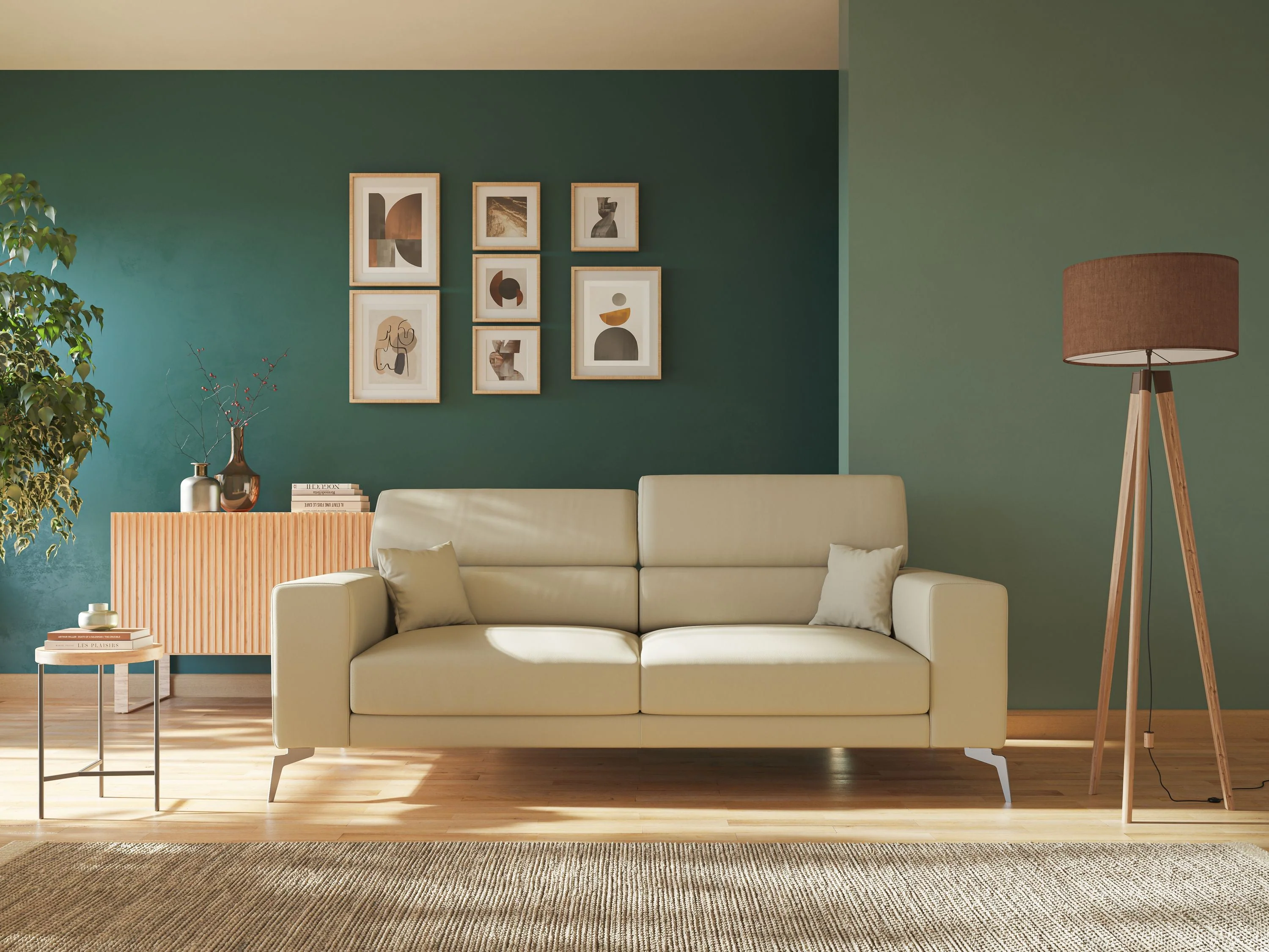 Blade Canapé moderne 210 cm avec têtières inclinables en Similicuir T04 MARRON - Image 10
