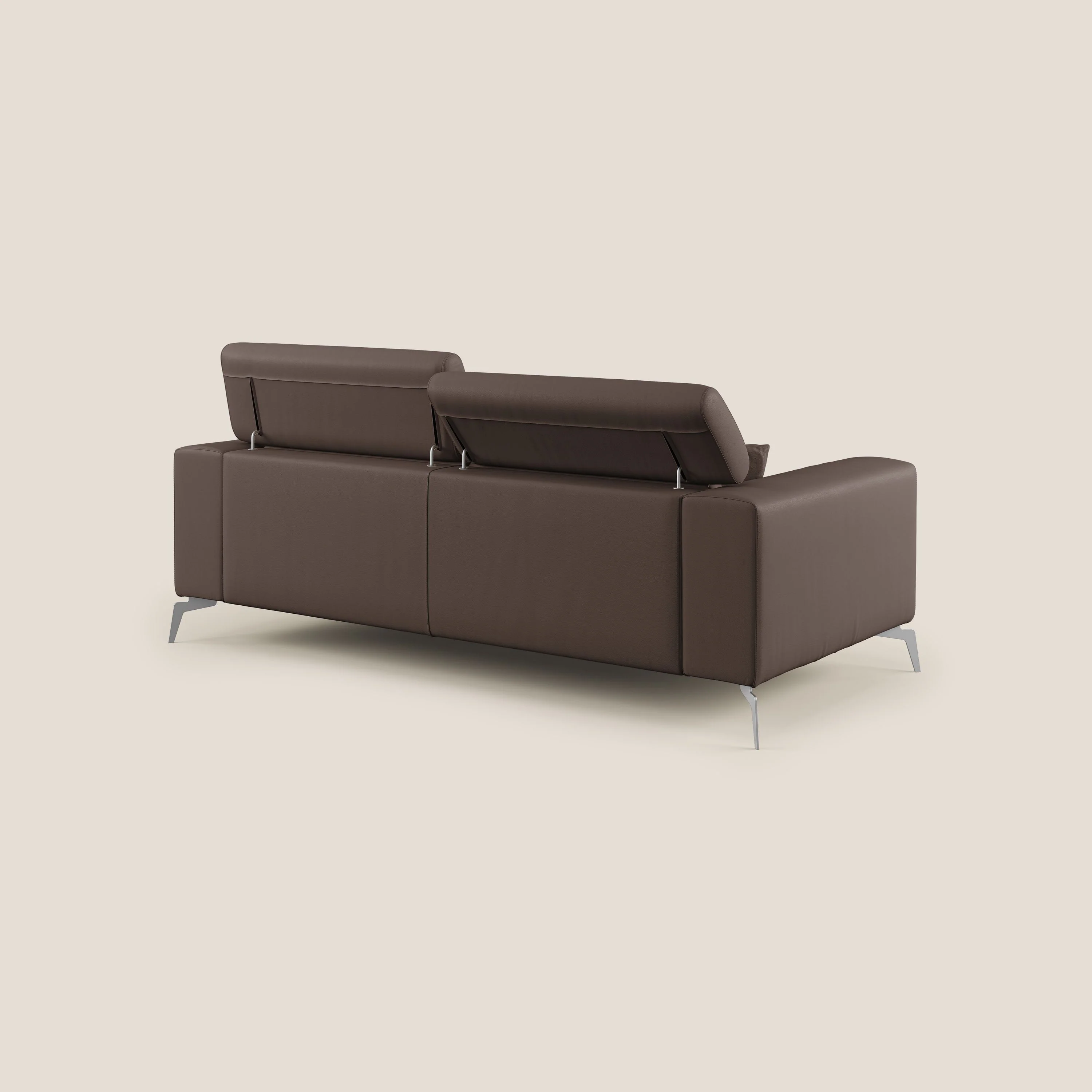 Blade Canapé moderne 210 cm avec têtières inclinables en Similicuir T04 MARRON - Image 7