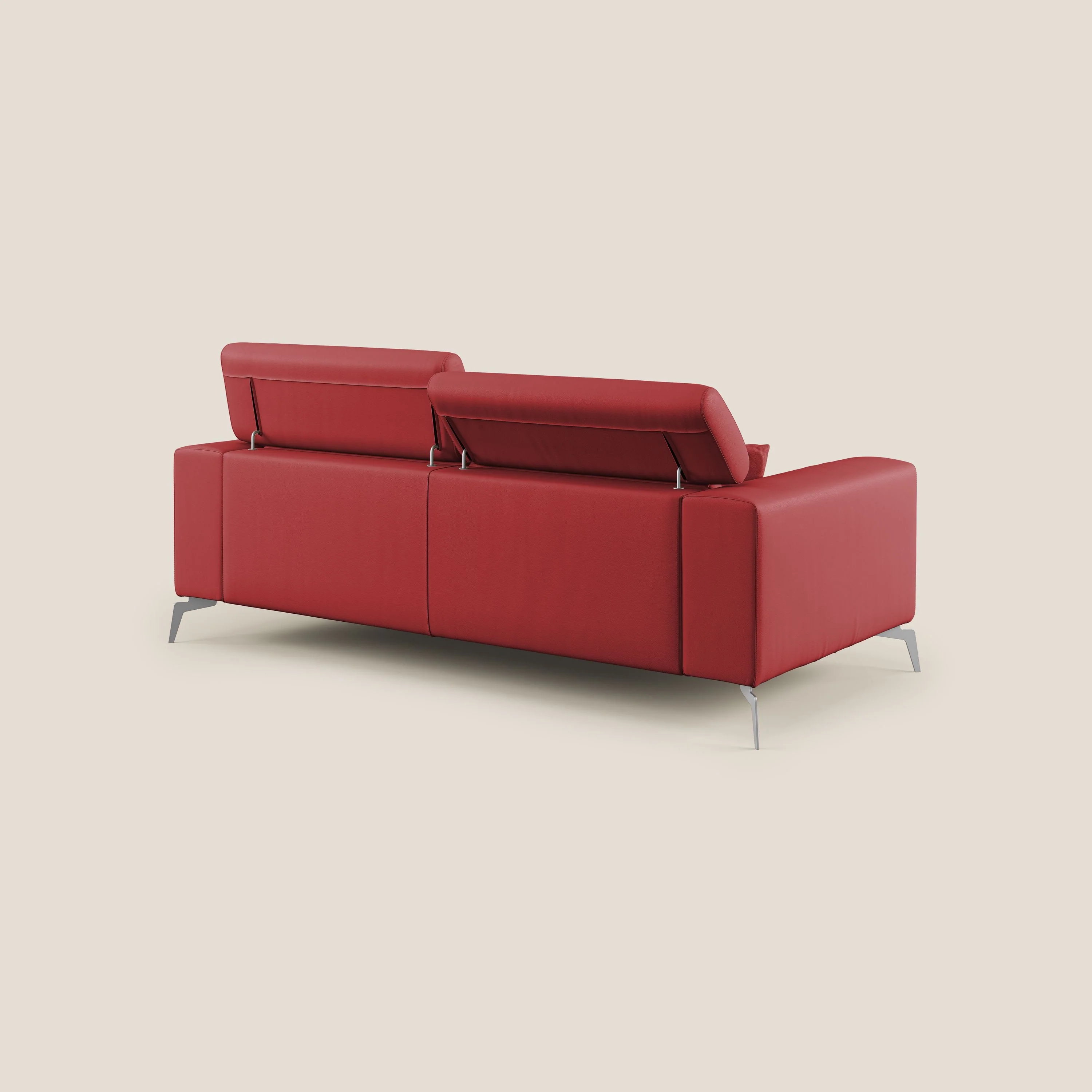 Blade Canapé moderne avec têtières inclinables en Similicuir T04 rouge - Image 4