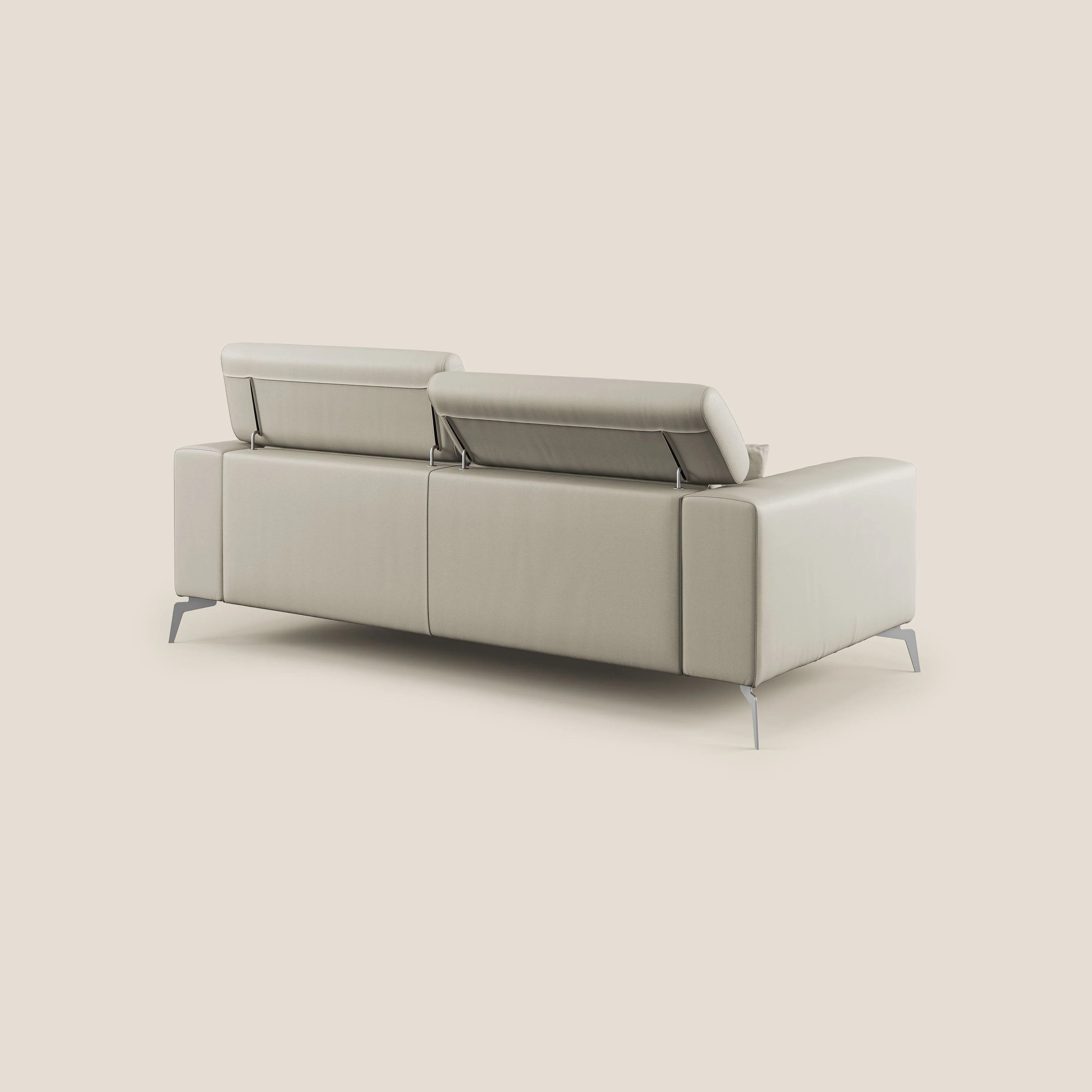 Blade Canapé moderne avec têtières inclinables en Similicuir T04 Taupe tortora - Image 5