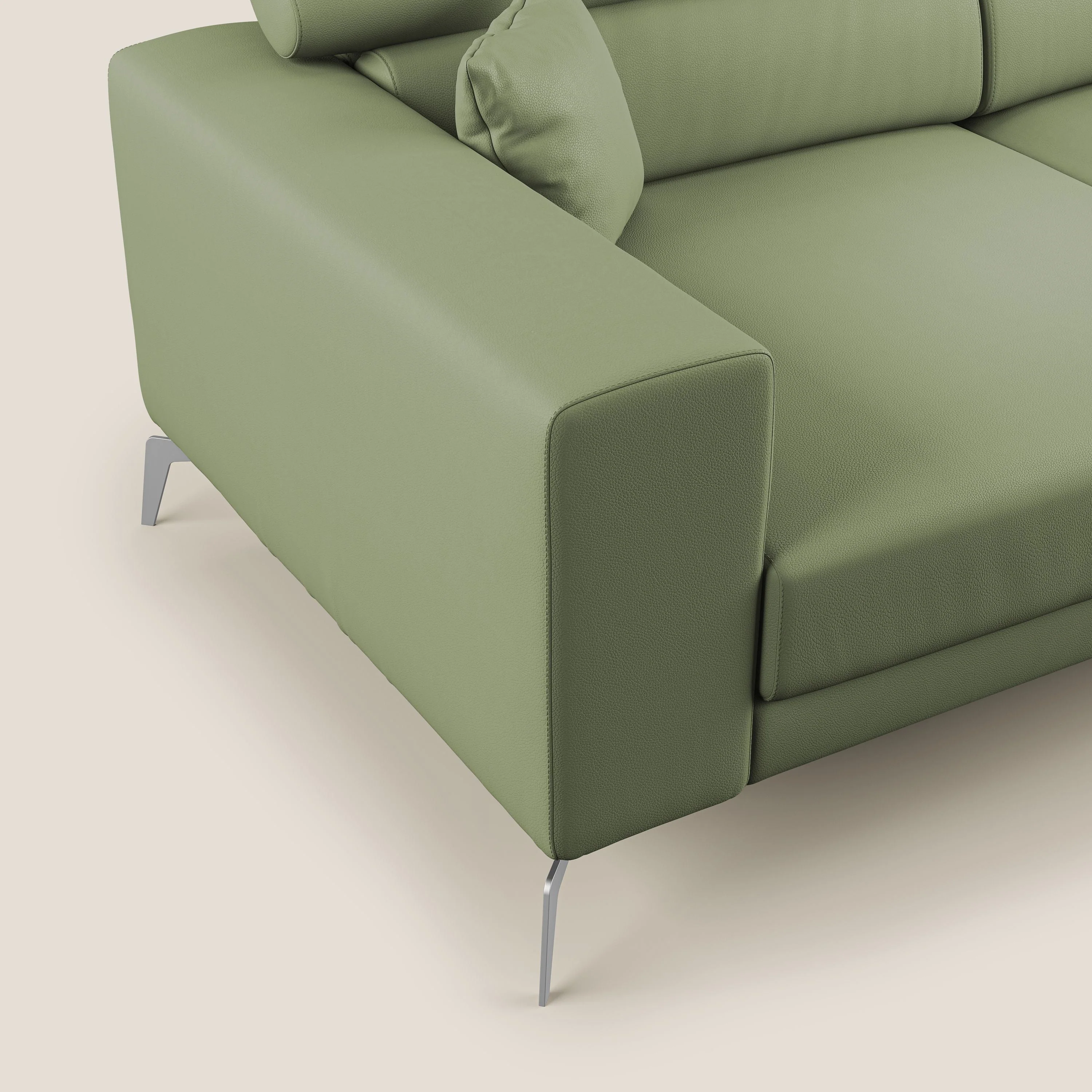 Blade Canapé moderne avec têtières inclinables en Similicuir T04 vert - Image 5