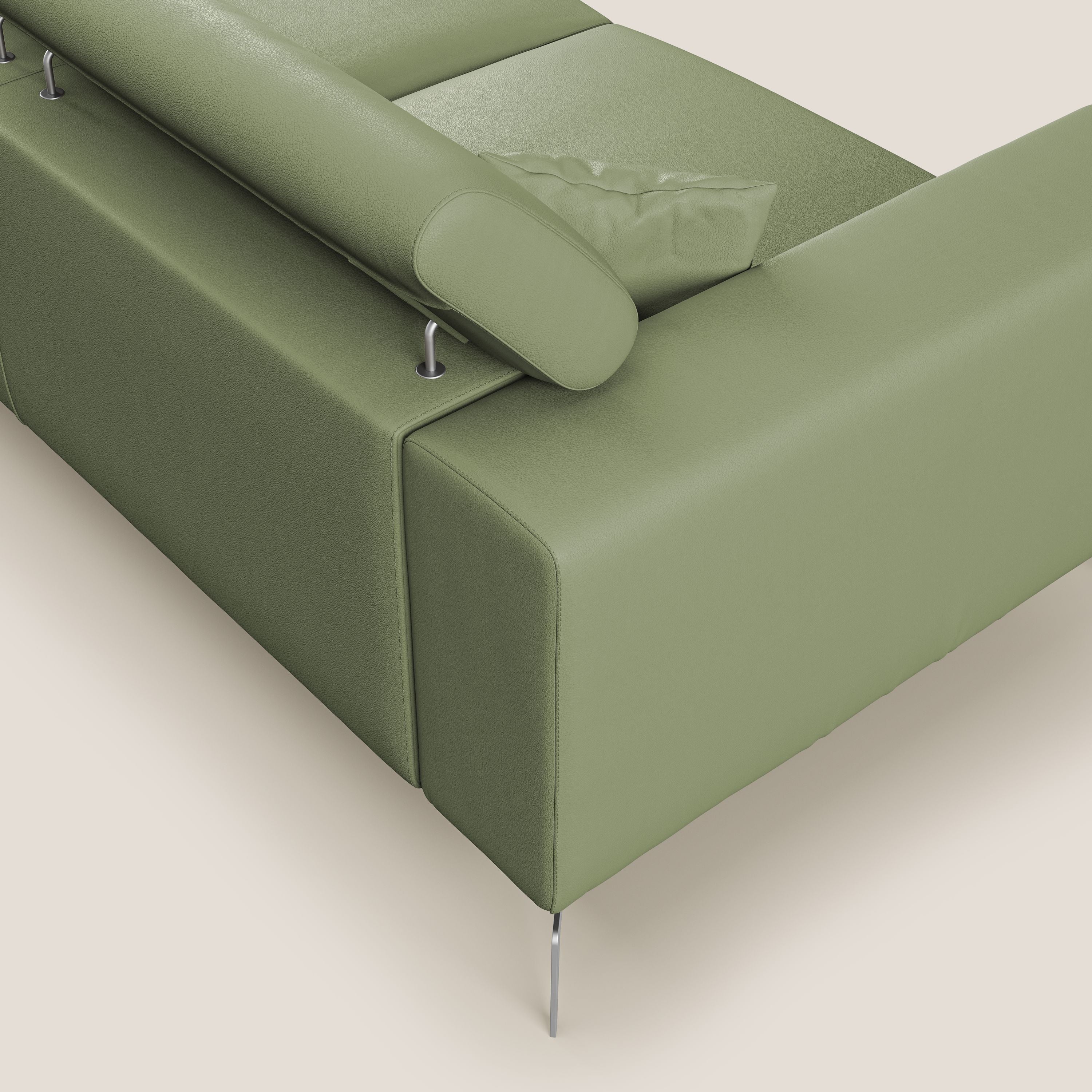 Blade Canapé moderne avec têtières inclinables en Similicuir T04 vert - Image 6
