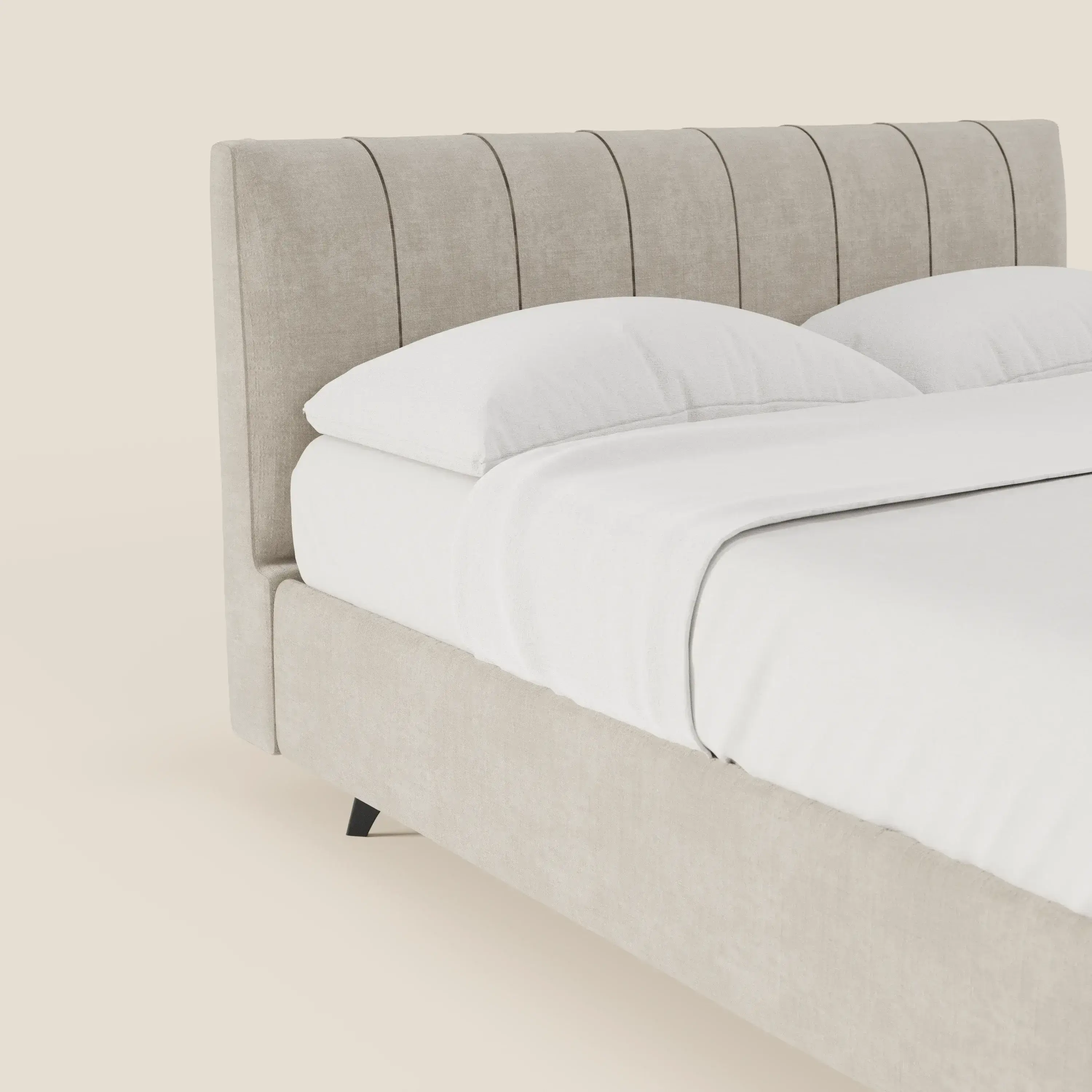 Bogart Lit coffre Édition Grande Fratello - déhoussable en tissu détachable T22 crème - Image 3
