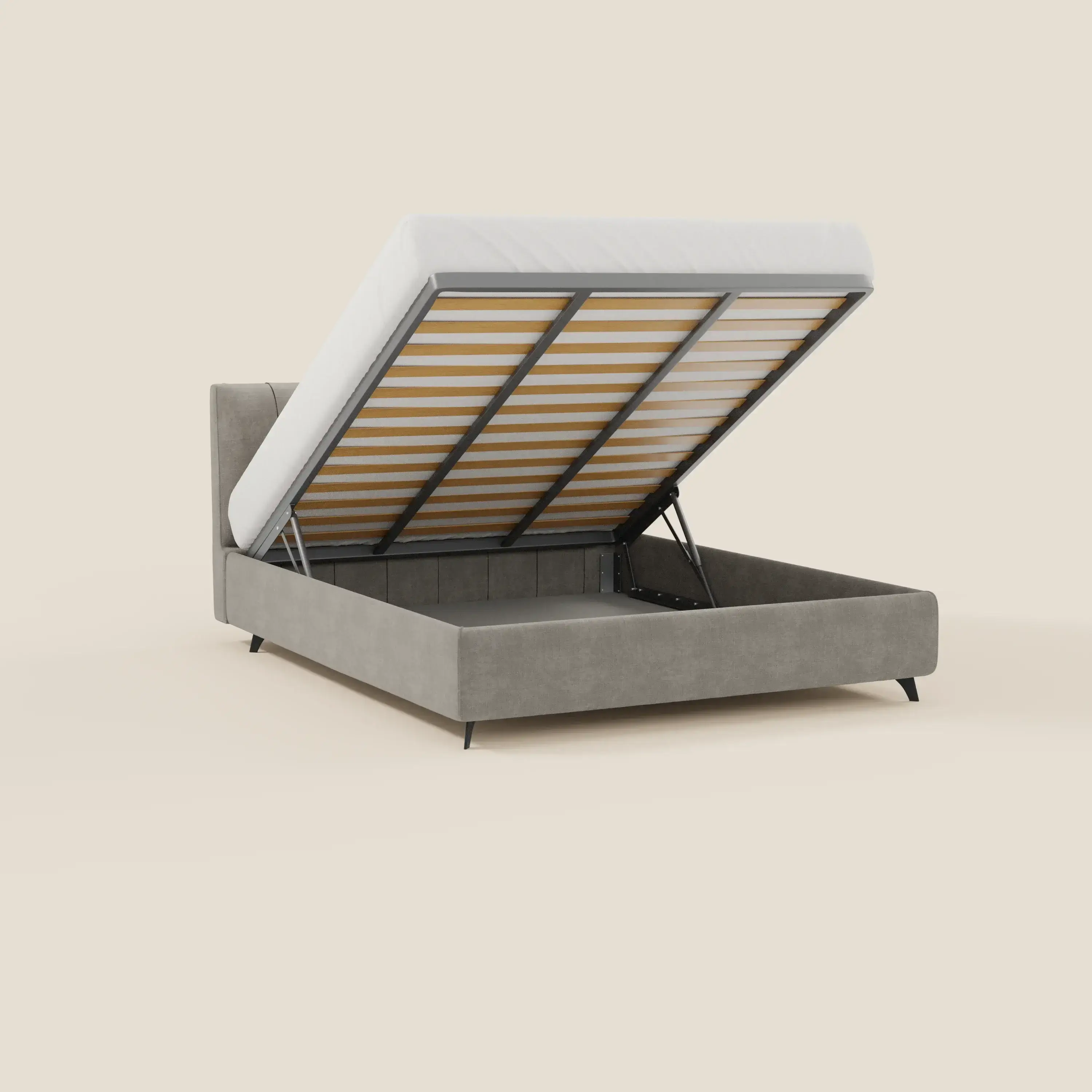 Bogart Lit coffre Édition Grande Fratello - déhoussable en tissu détachable T22 gris - Image 2