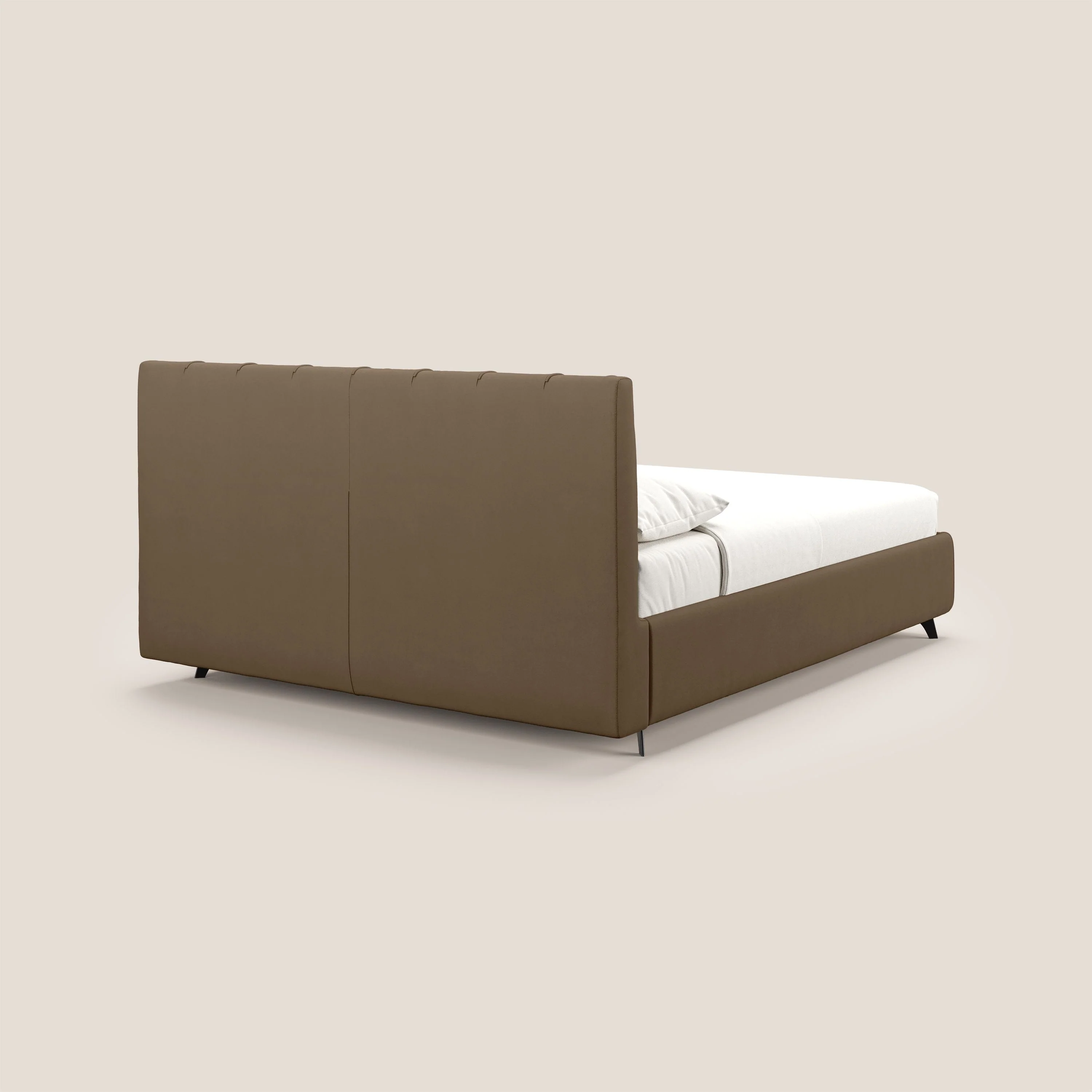 Bogart lit avec coffre rembourré complètement déhoussable en microfibre détachable T11 marron - Image 5