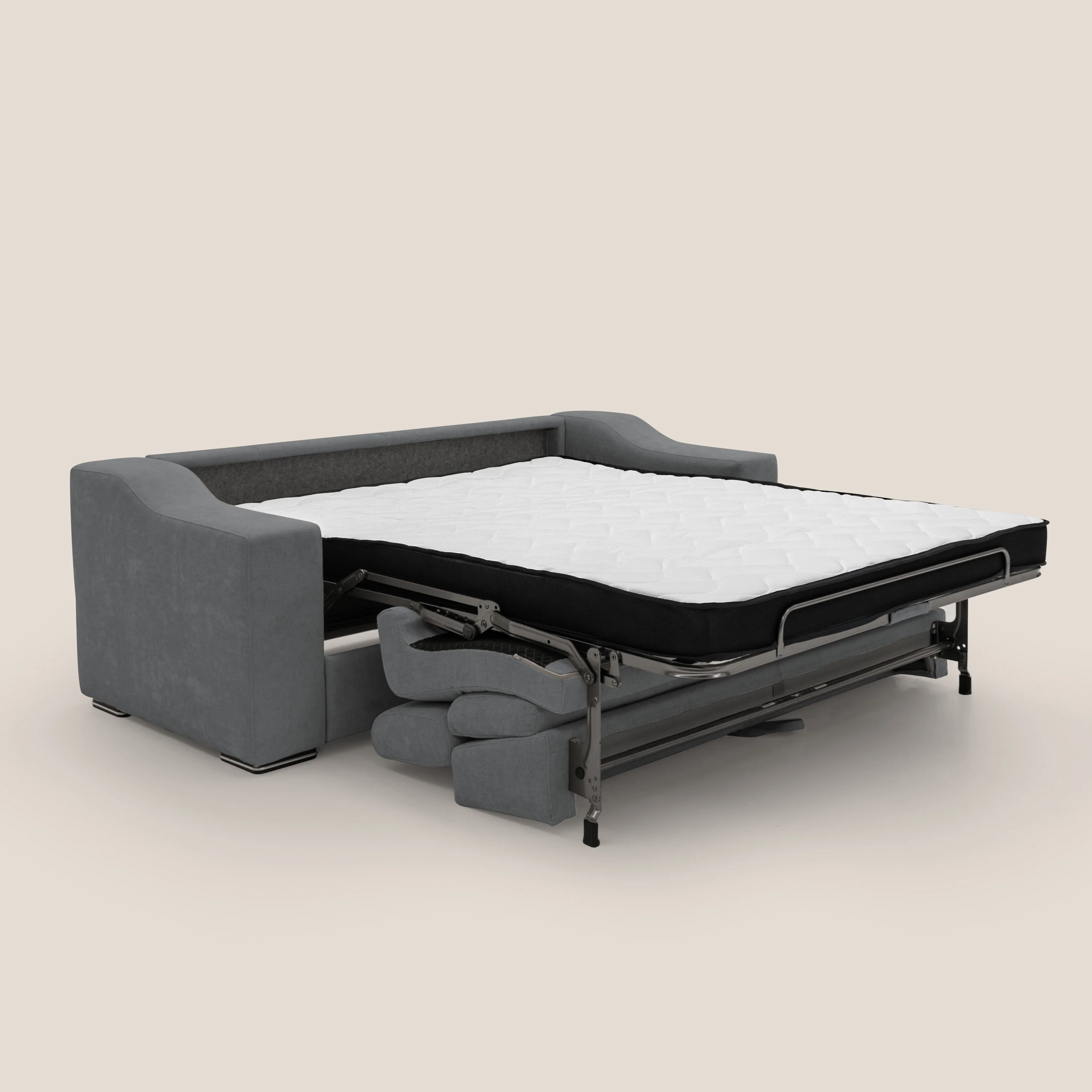 Bomber Canapé convertible matrimonial avec  têtières en tissu imperméable T14 gris - Image 2