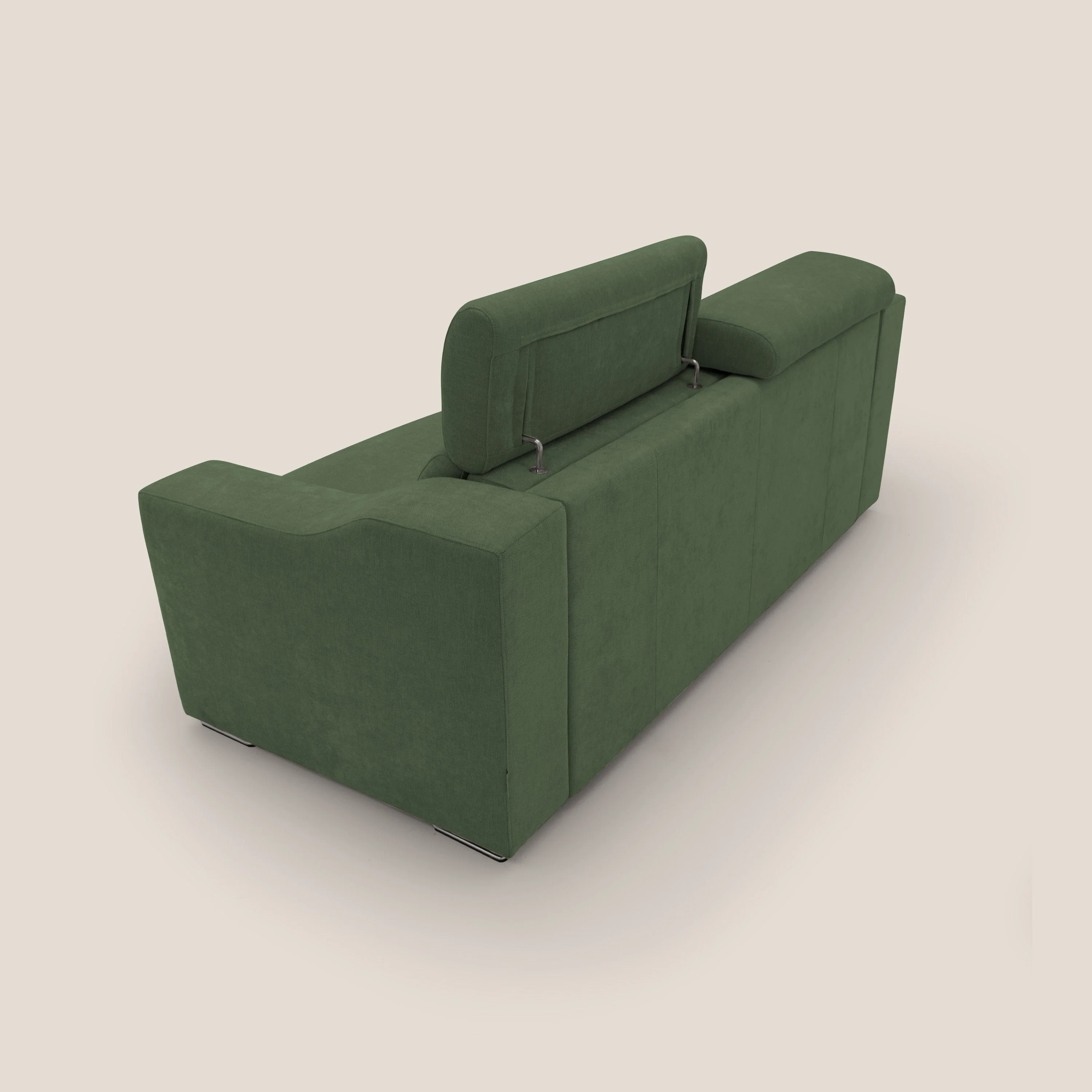 Bomber CanapĂ© convertible matrimonial avec tĂȘtiĂšres en tissu impermĂ©able T14 vert - Image 10