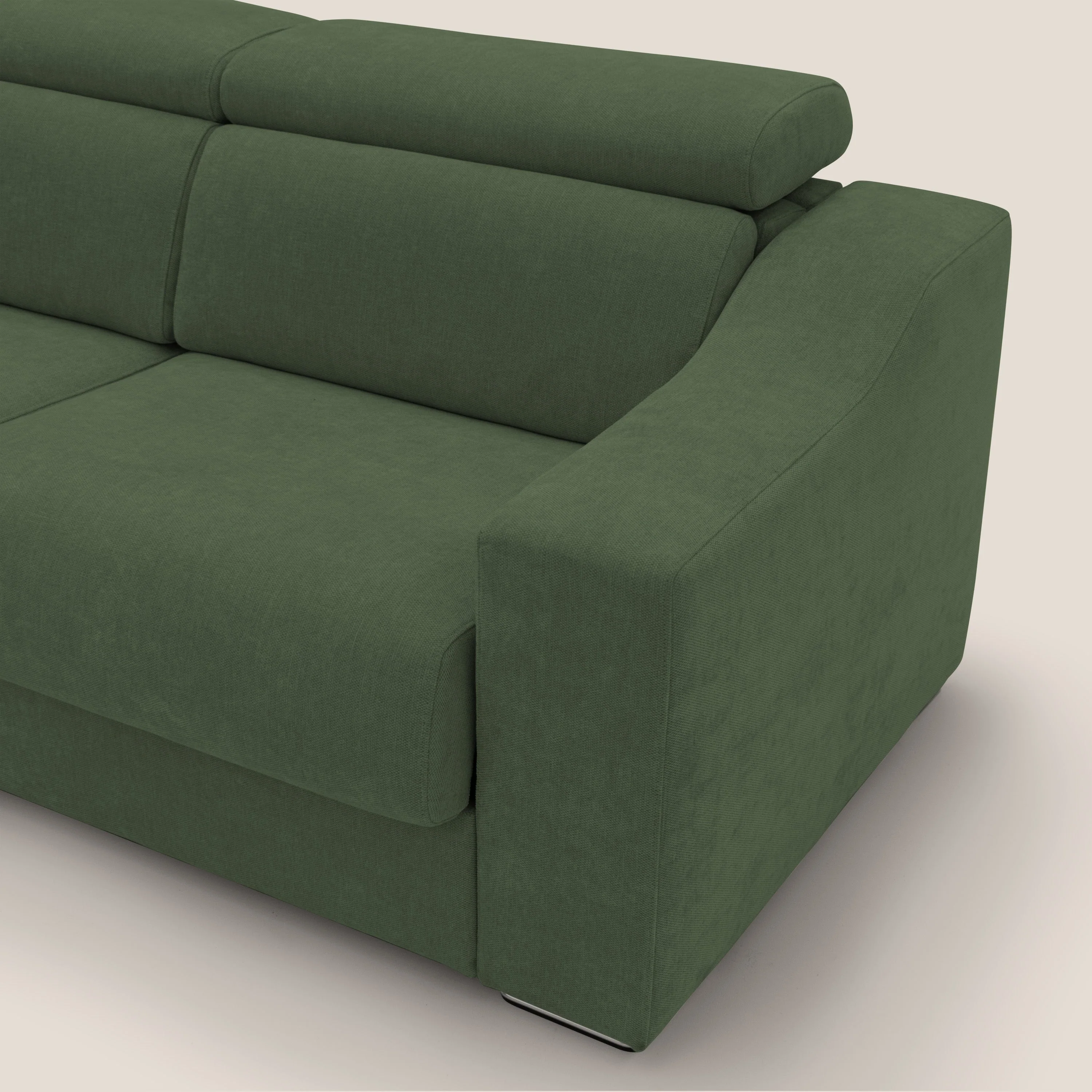Bomber CanapĂ© convertible matrimonial avec tĂȘtiĂšres en tissu impermĂ©able T14 vert - Image 7