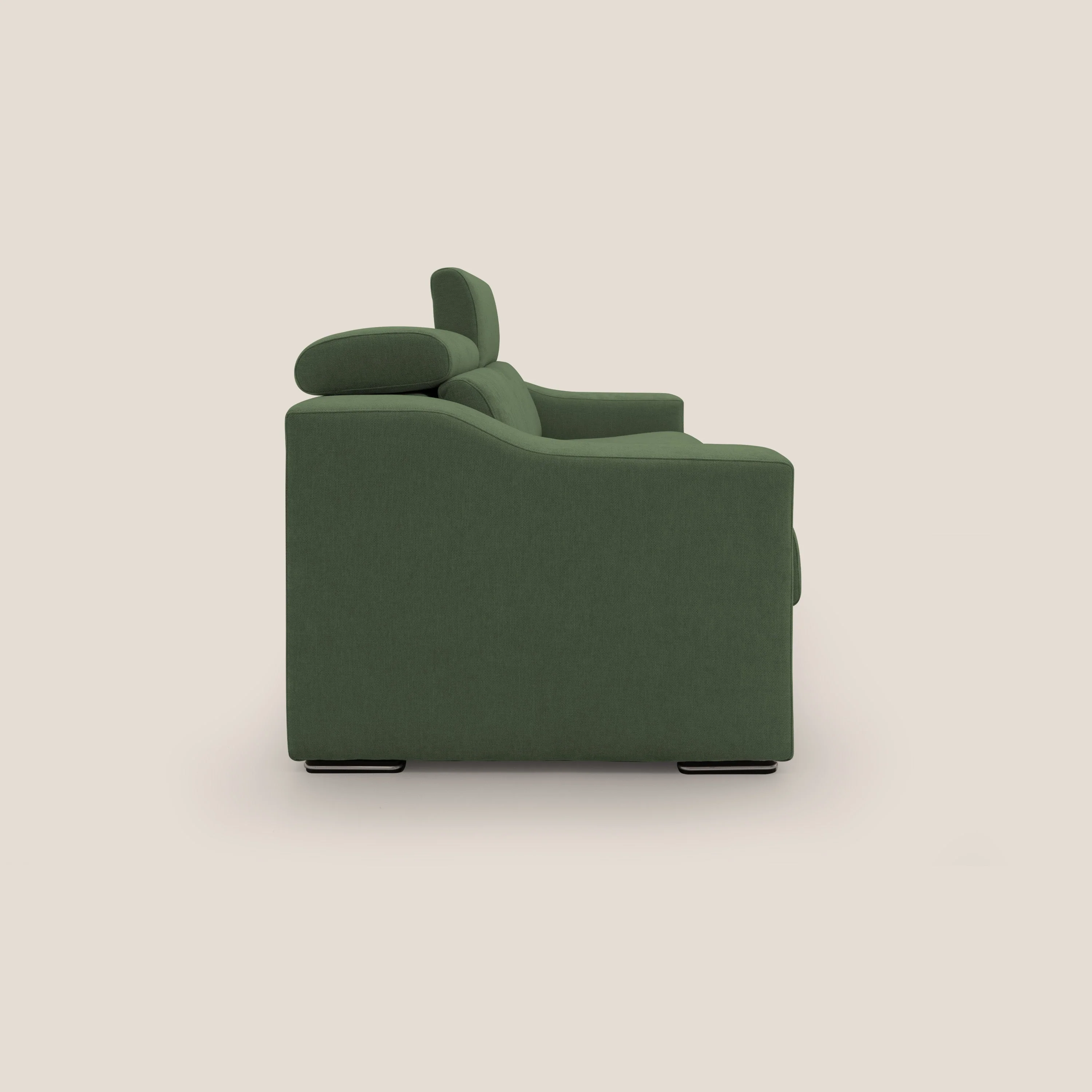 Bomber CanapĂ© convertible matrimonial avec tĂȘtiĂšres en tissu impermĂ©able T14 vert - Image 8