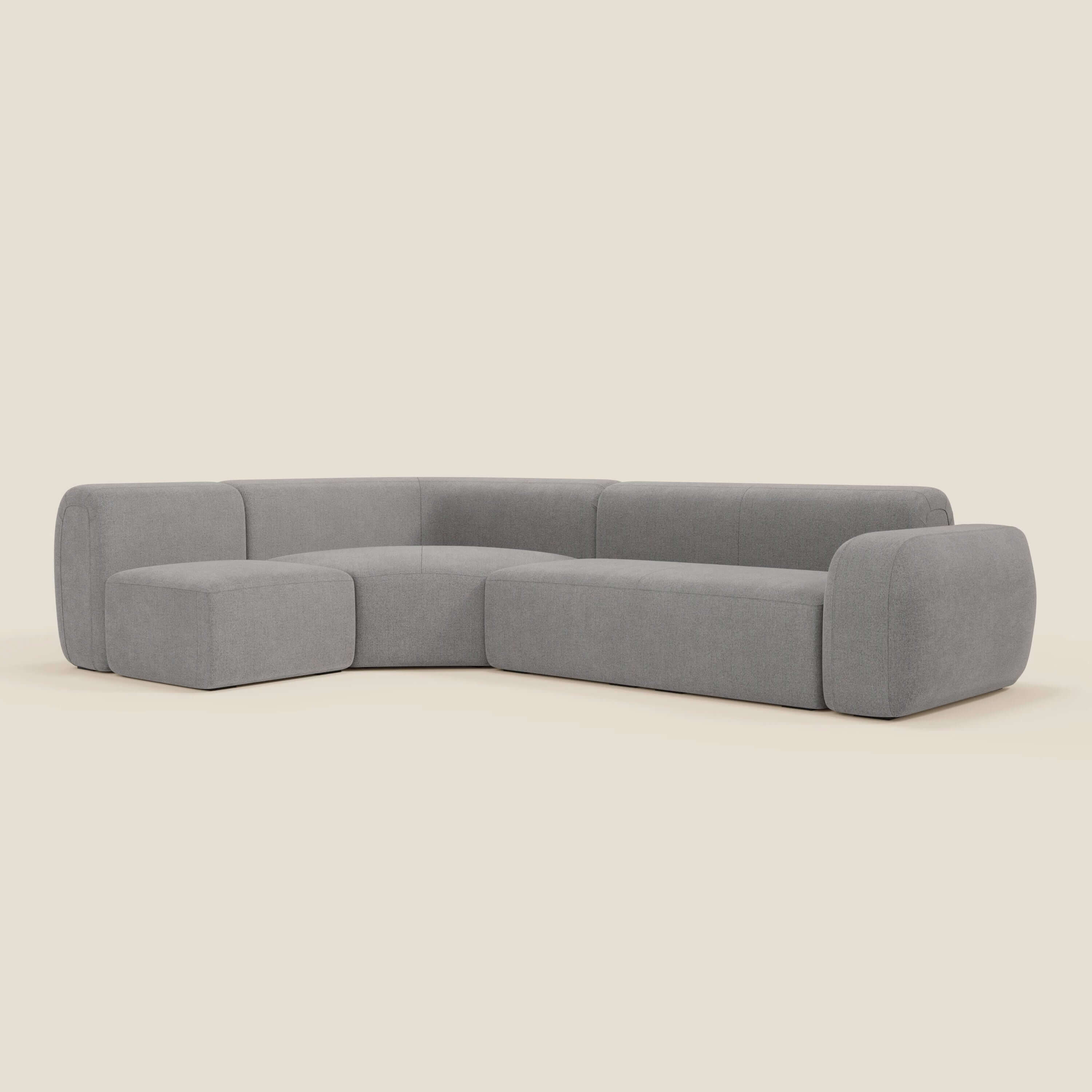 BonBon Canapè d'angle modulable - tissu détachable T23 gris - Image 12