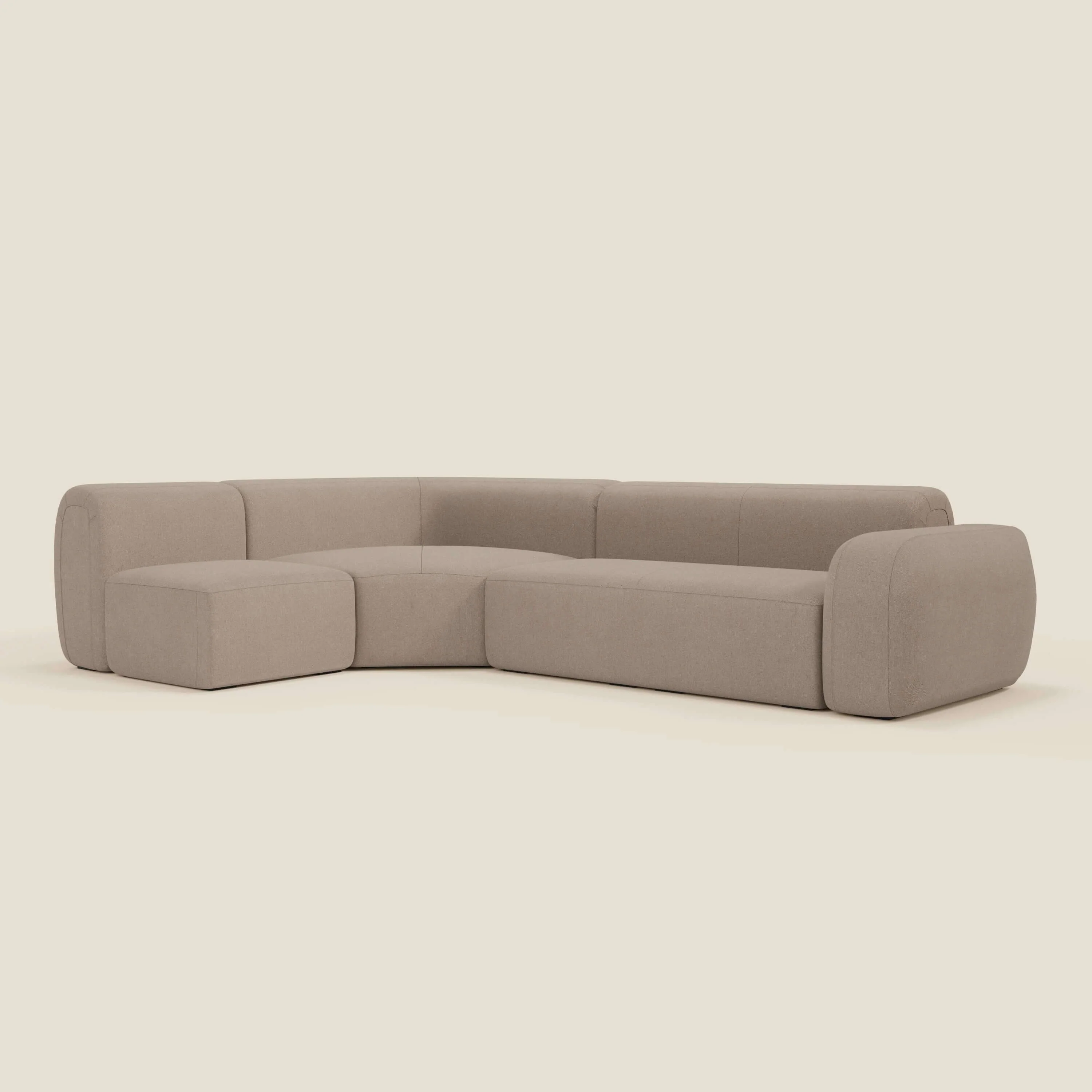 BonBon Canapè d'angle modulable - tissu détachable T23 tortora - Image 10