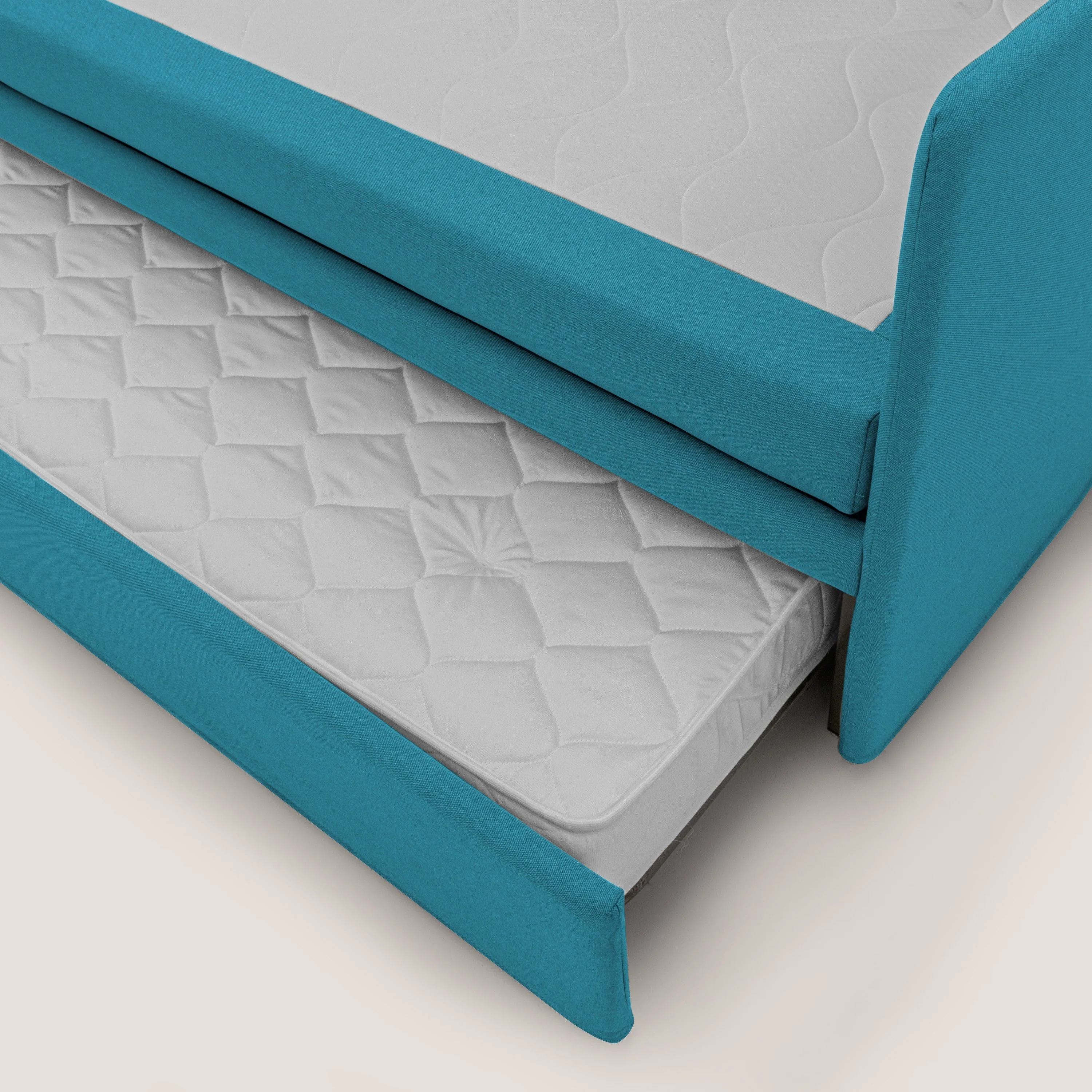 Brenta Canapé duplex avec lits jumeaux et tissu effet coton imperméable T13 bleu ciel - Image 6