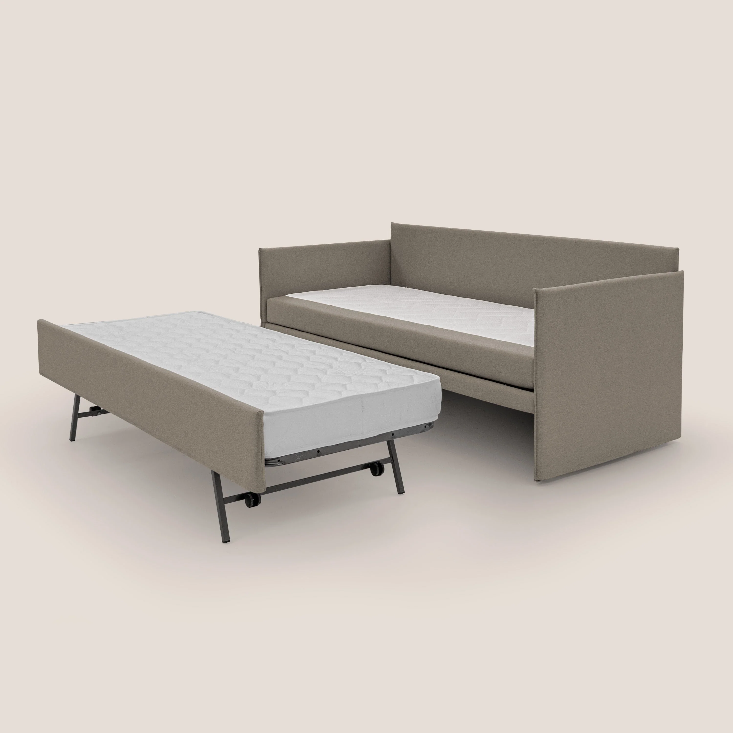 Brenta Canapé duplex avec lits jumeaux et tissu effet coton imperméable T13 Taupe tortora - Image 5