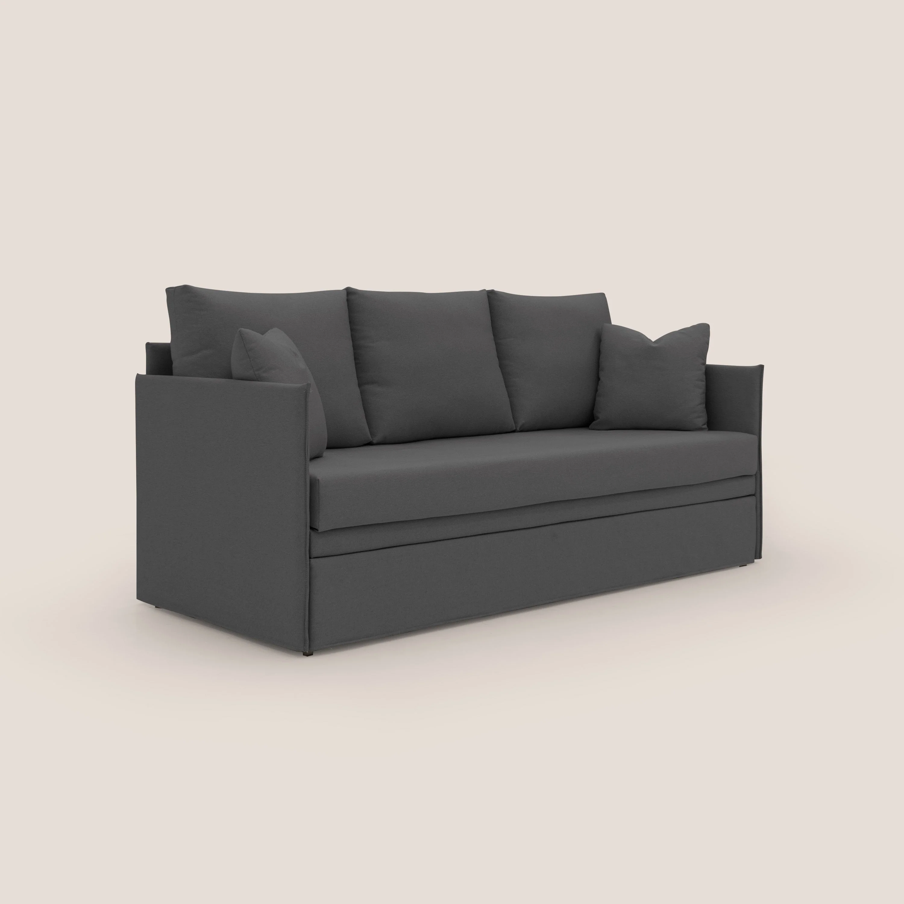 Brera Canapé duplex avec lits jumeaux et tissu effet coton imperméable T13 anthracite - Image 3