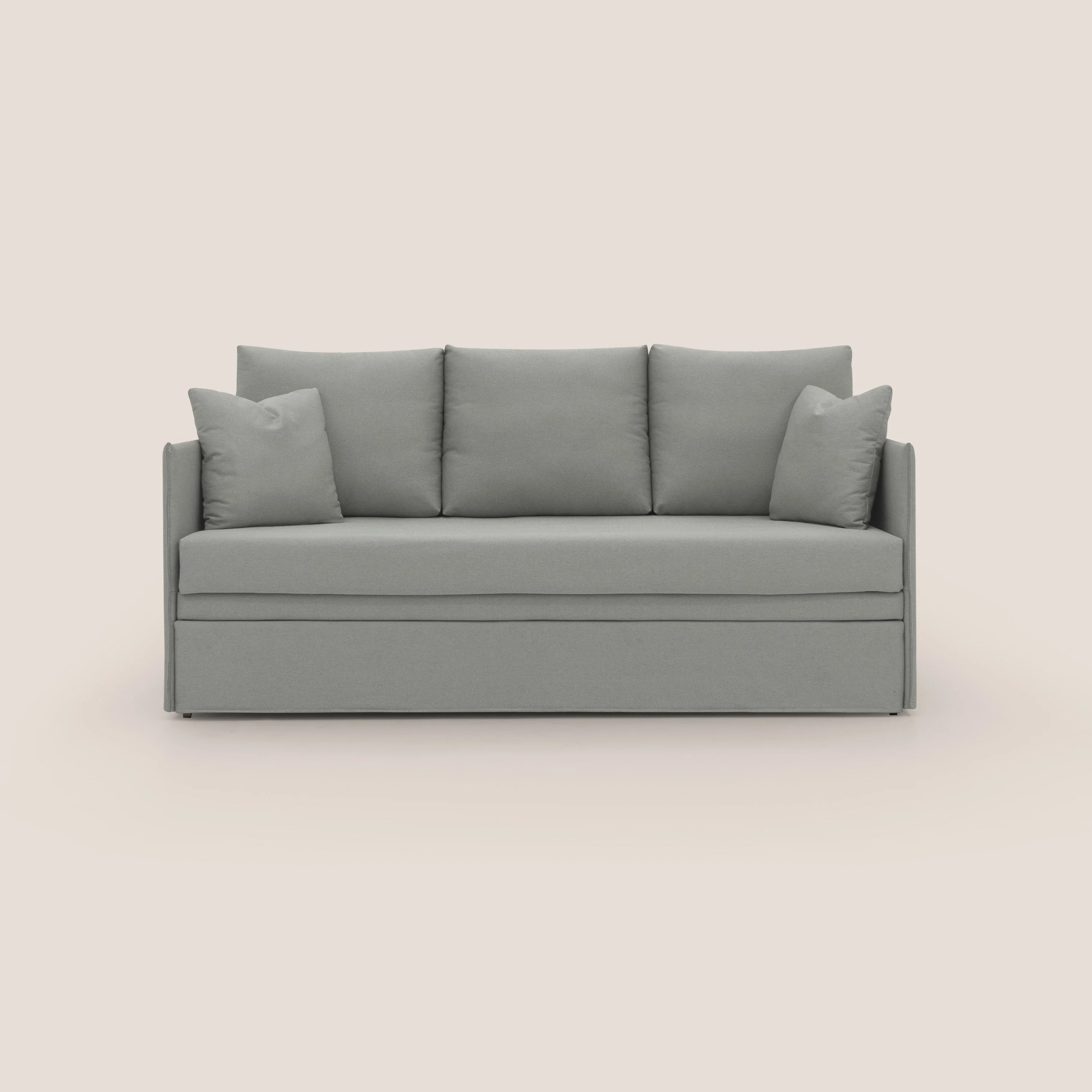 Brera Canapé duplex avec lits jumeaux et tissu effet coton imperméable T13 gris - Image 11