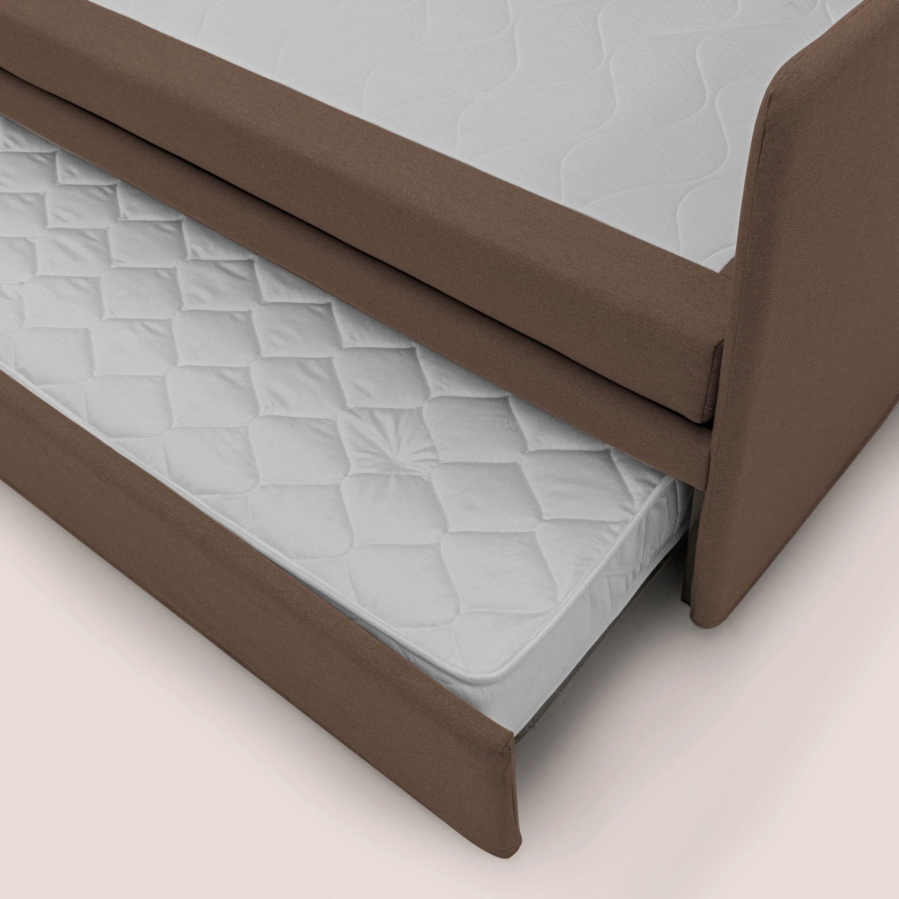 Brera Canapé duplex avec lits jumeaux et tissu effet coton imperméable T13 marron - Image 7