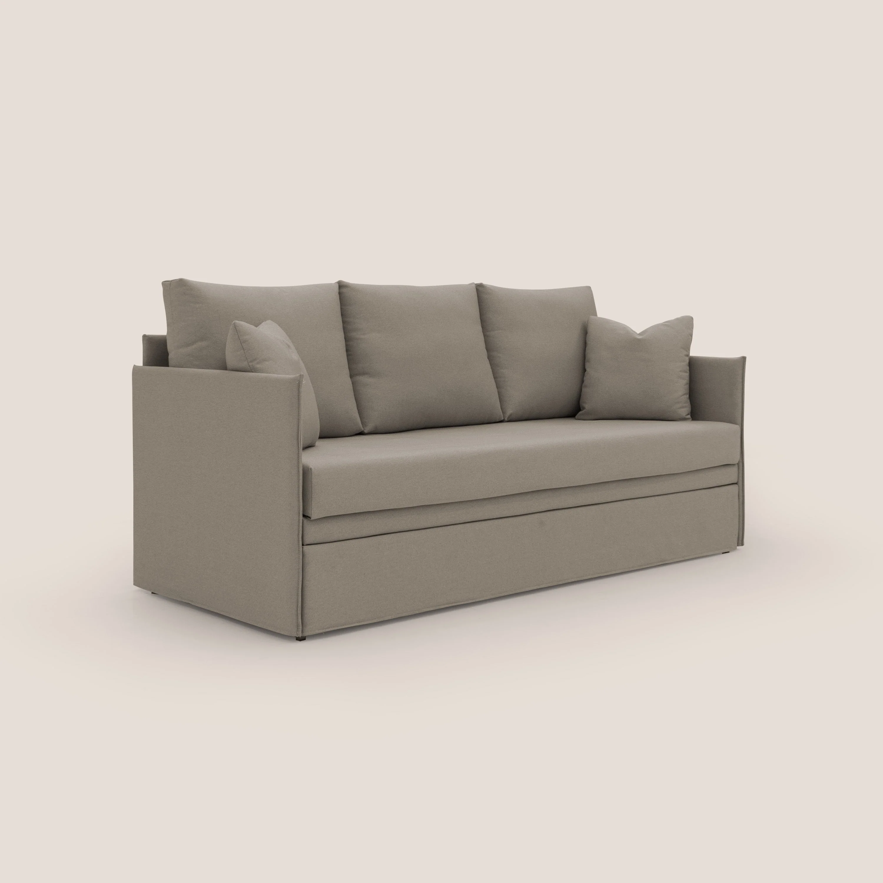 Brera Canapé duplex avec lits jumeaux et tissu effet coton imperméable T13 Taupe tortora - Image 3