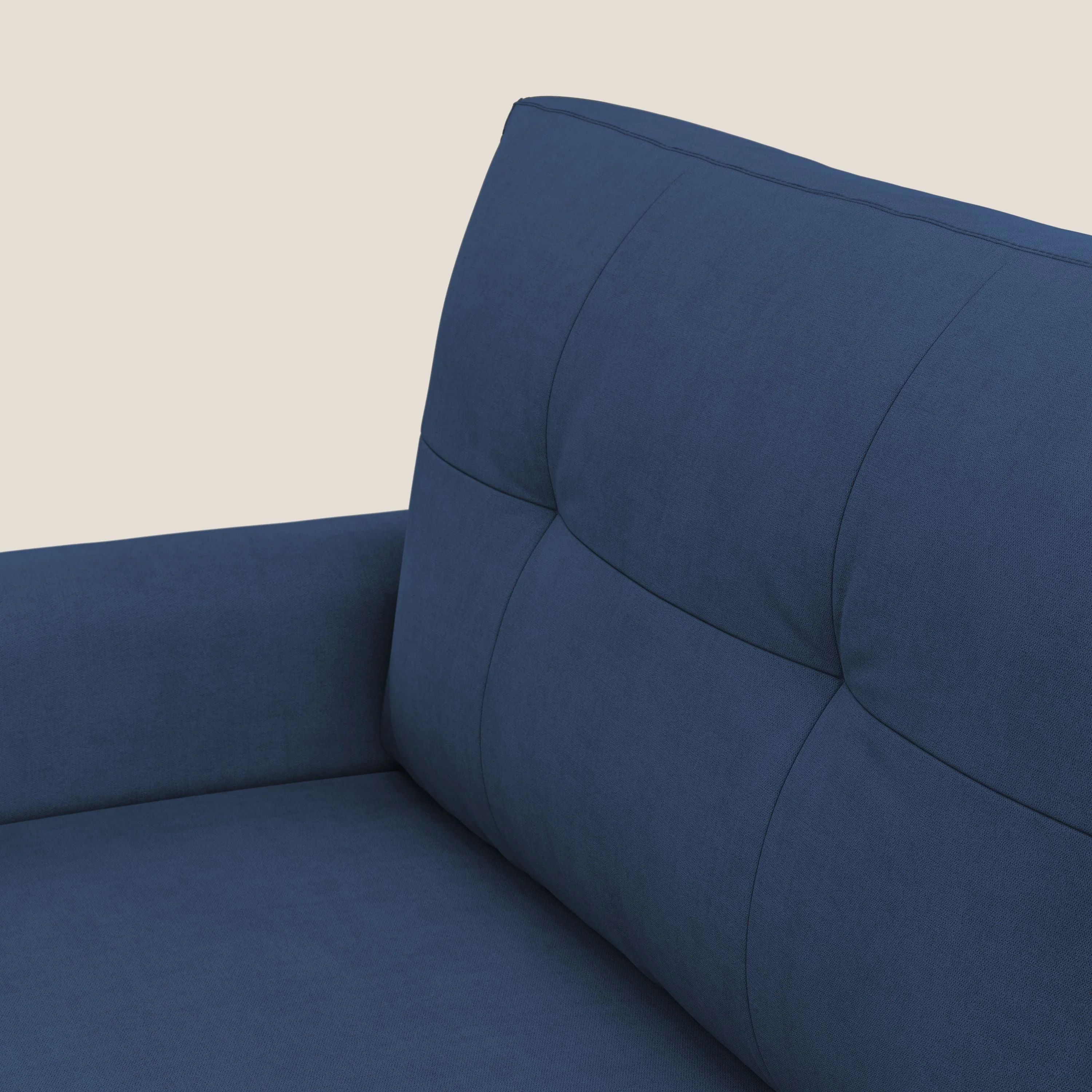 Callisto Canapé d'angle convertible en tissu doux imperméable T02 bleu - Image 9