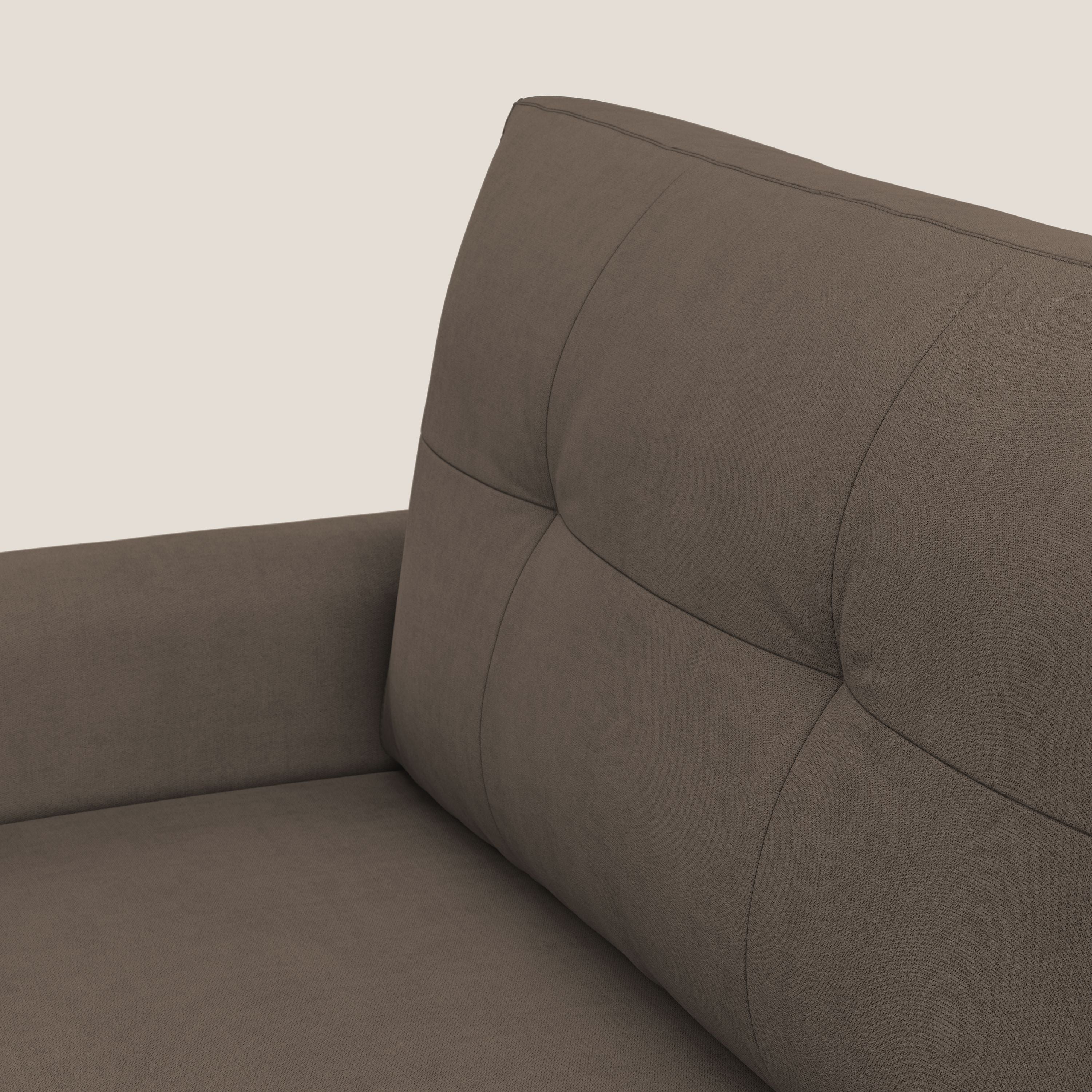 Callisto Canapé d'angle convertible en tissu doux imperméable T02 marron - Image 6