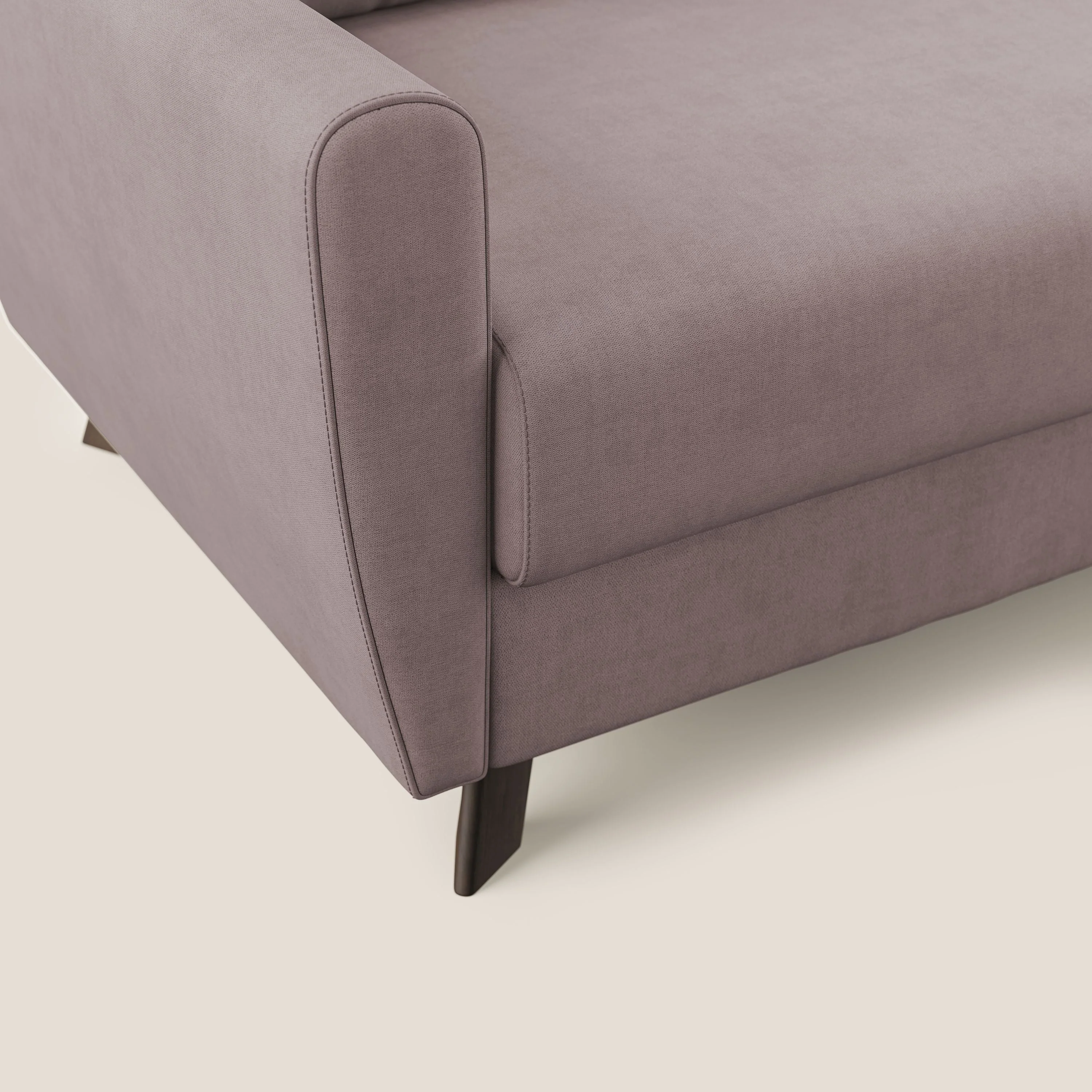 Callisto Canapé d'angle convertible en tissu doux imperméable T02 rose - Image 7