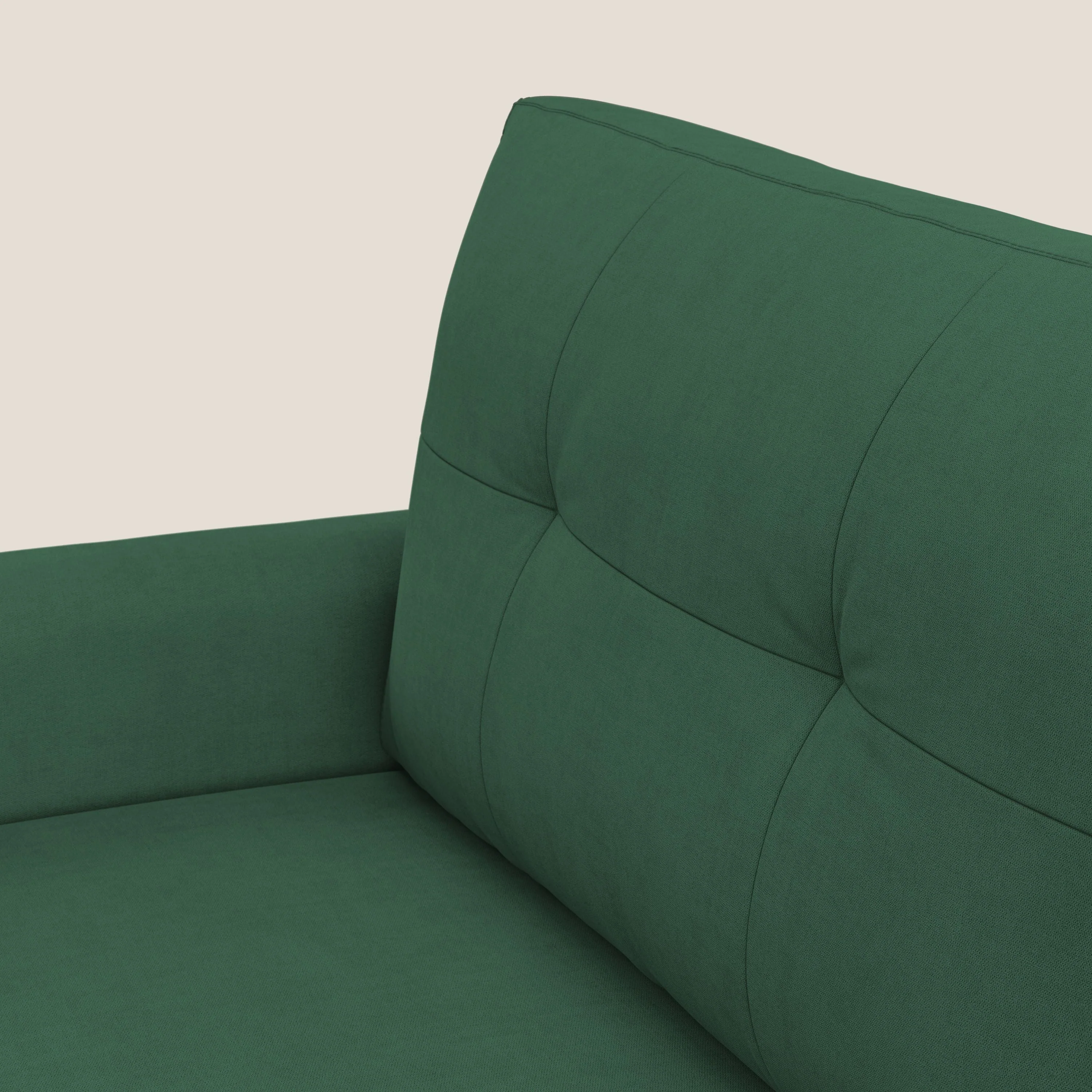 Callisto Canapé d'angle convertible en tissu doux imperméable T02 vert - Image 6
