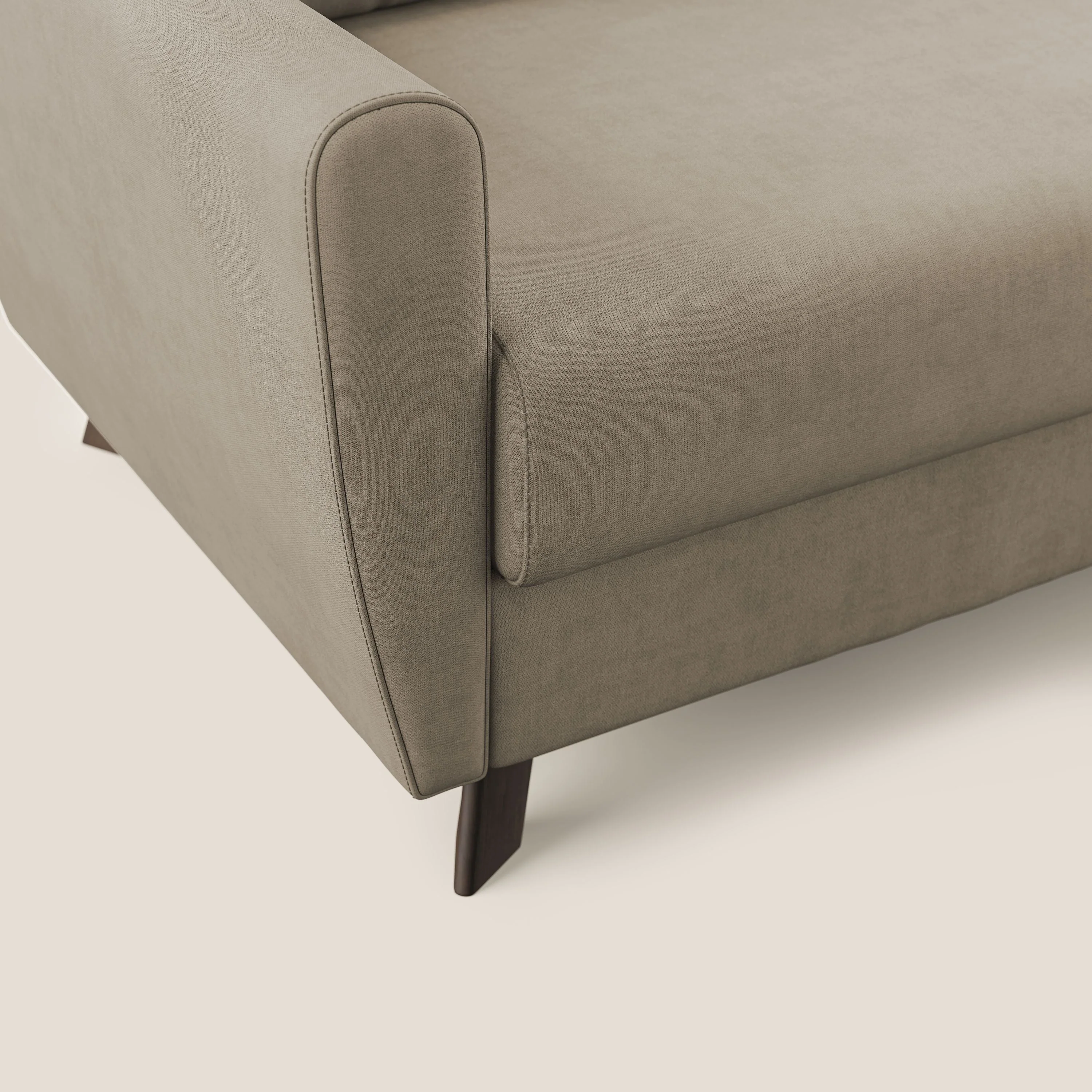 Callisto Canapé lit convertible en tissu doux imperméable T02 beige - Image 8