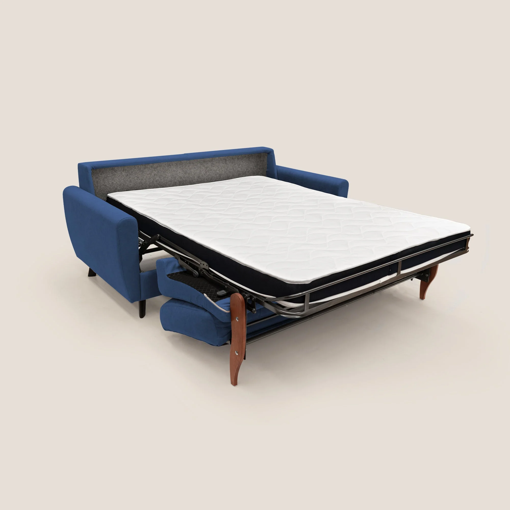 Callisto Canapé lit convertible en tissu doux imperméable T02 bleu - Image 15