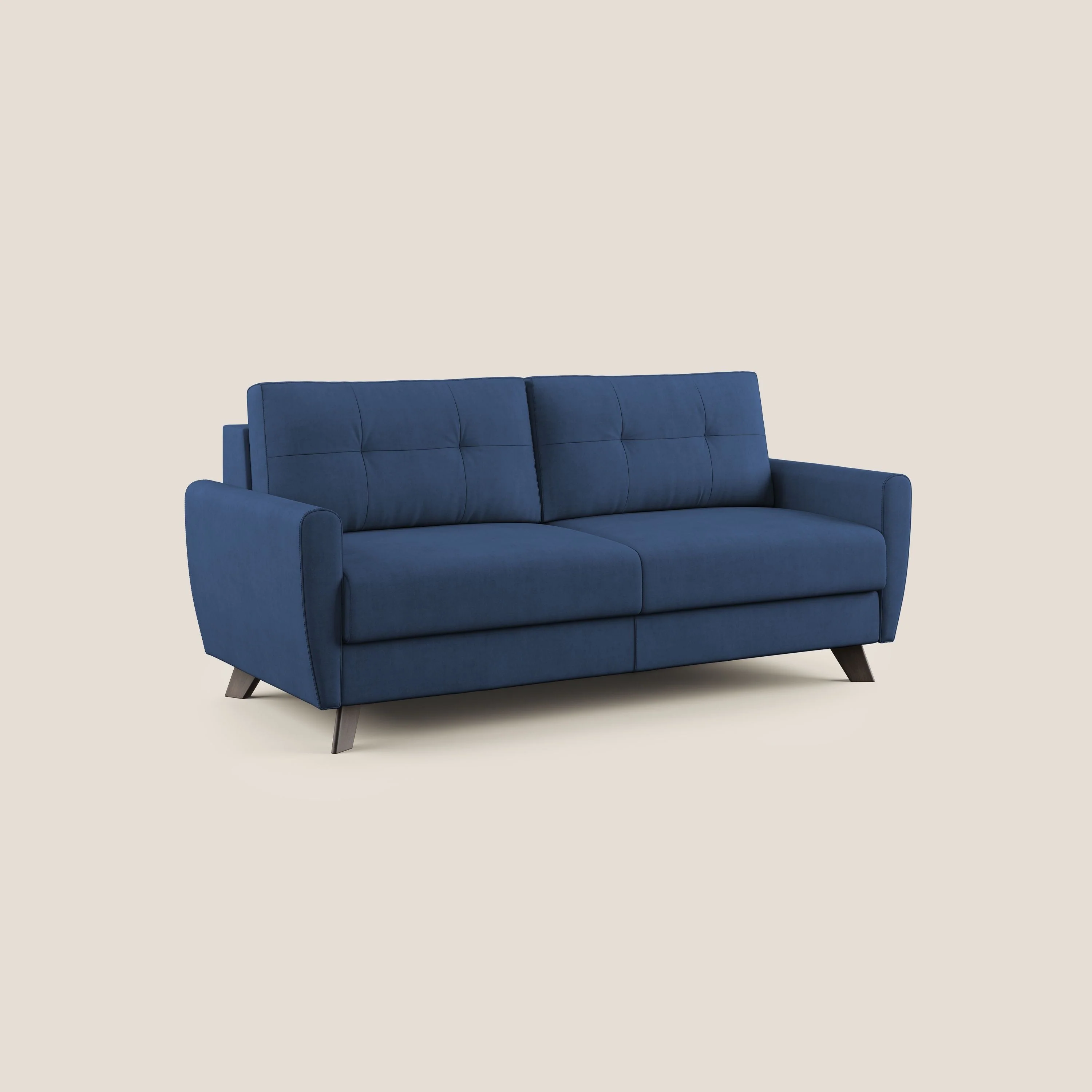 Callisto Canapé lit convertible en tissu doux imperméable T02 bleu - Image 5